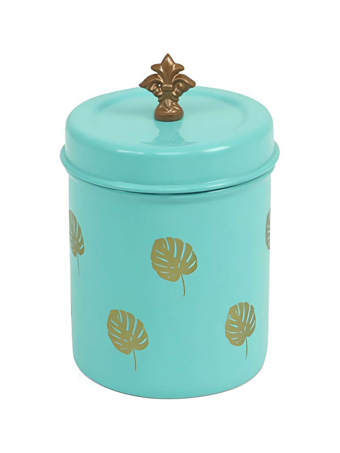 

Living With Elan Blue & Olive Printed Stainless Steel Canister