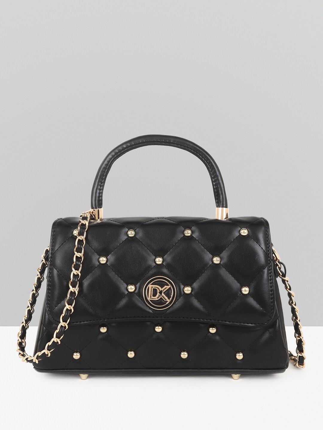 

Diana Korr Embellished Structured Handheld Bag, Black