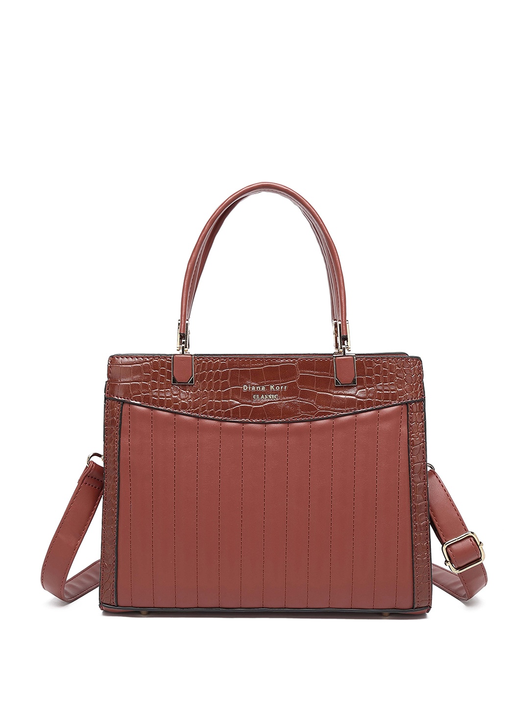 

Diana Korr Textured Structured Handheld Bag, Maroon
