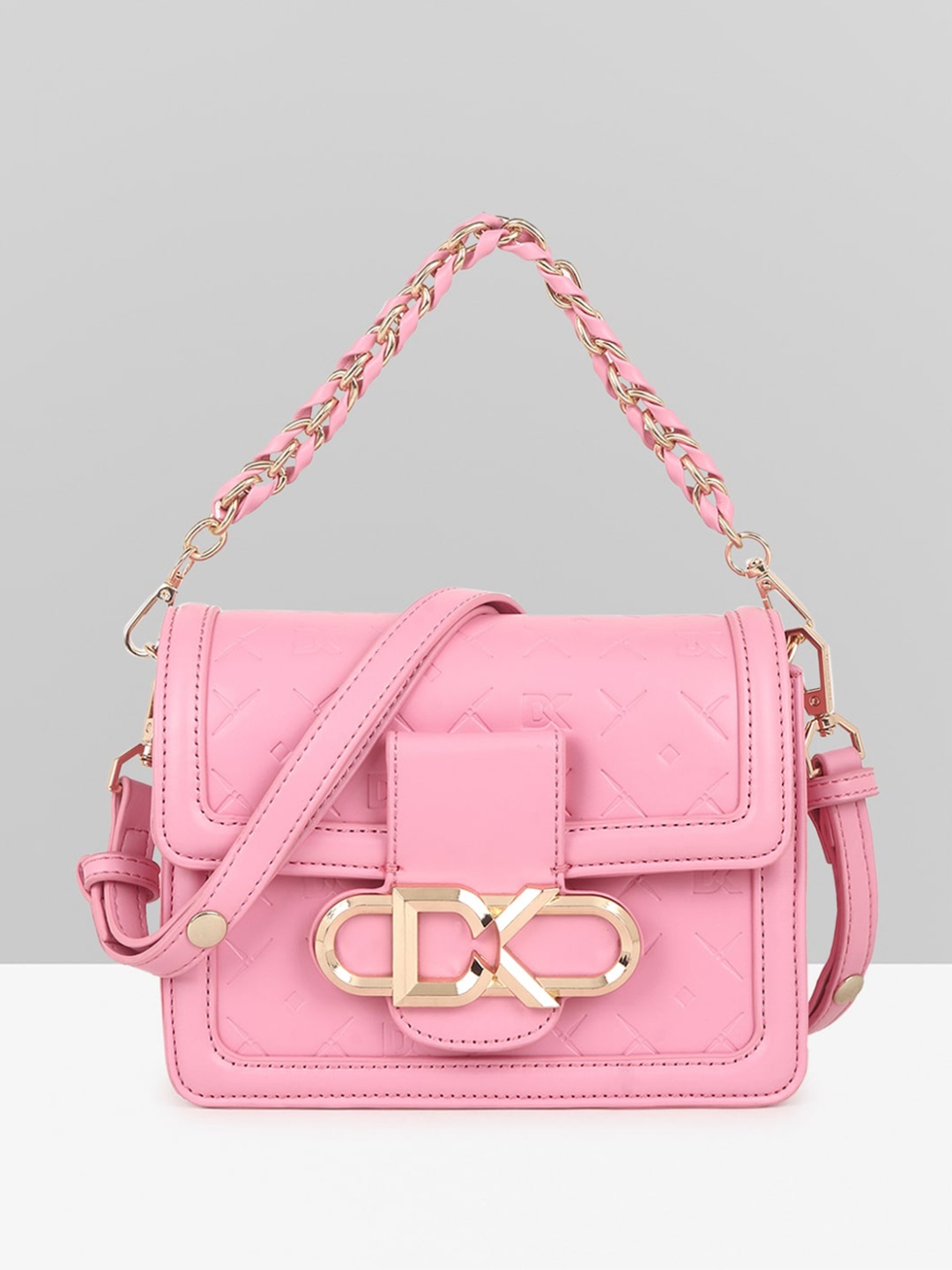 

Diana Korr Textured Structured Handheld Bag, Pink