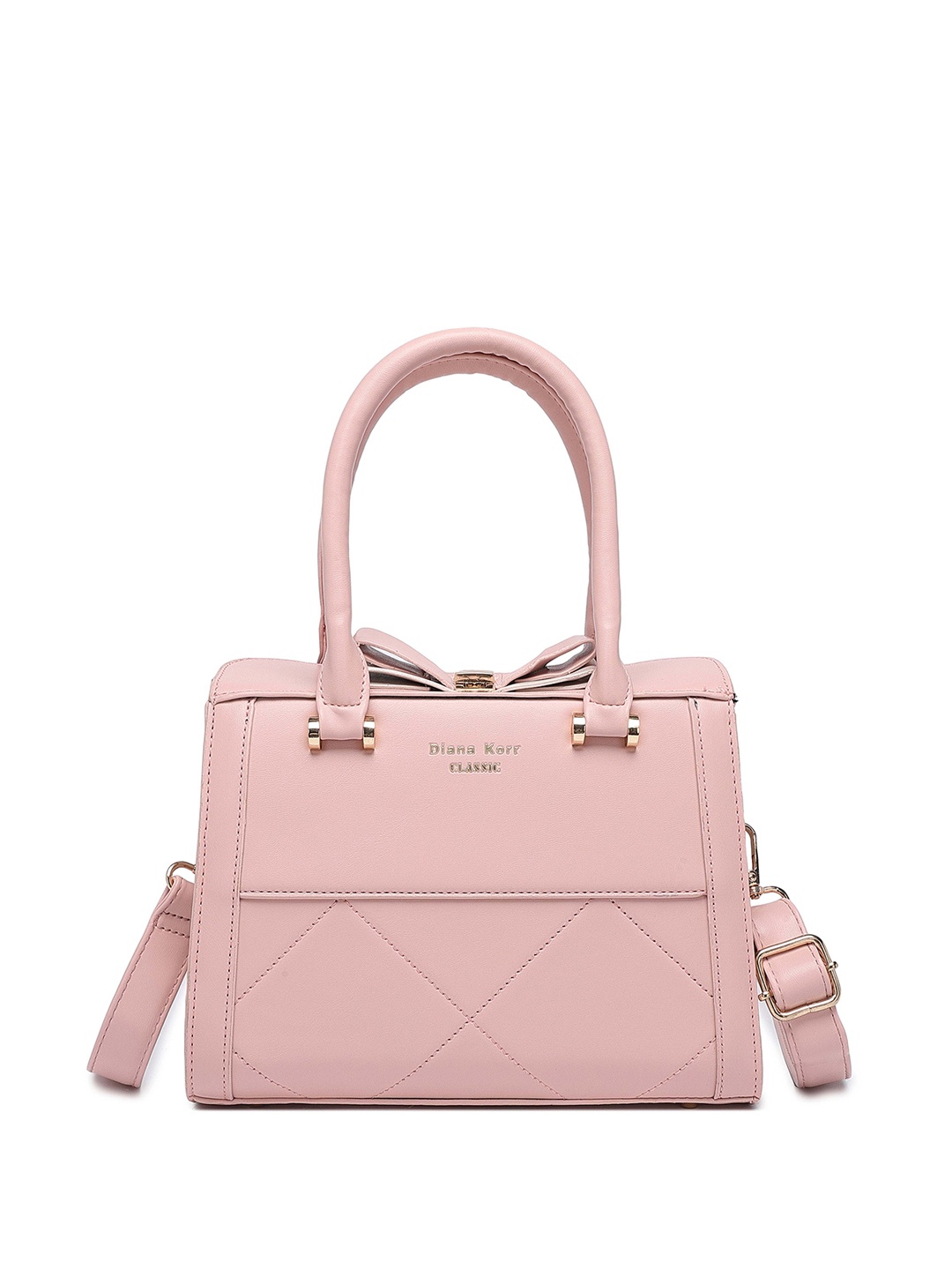 

Diana Korr Textured Structured Handheld Bag, Pink