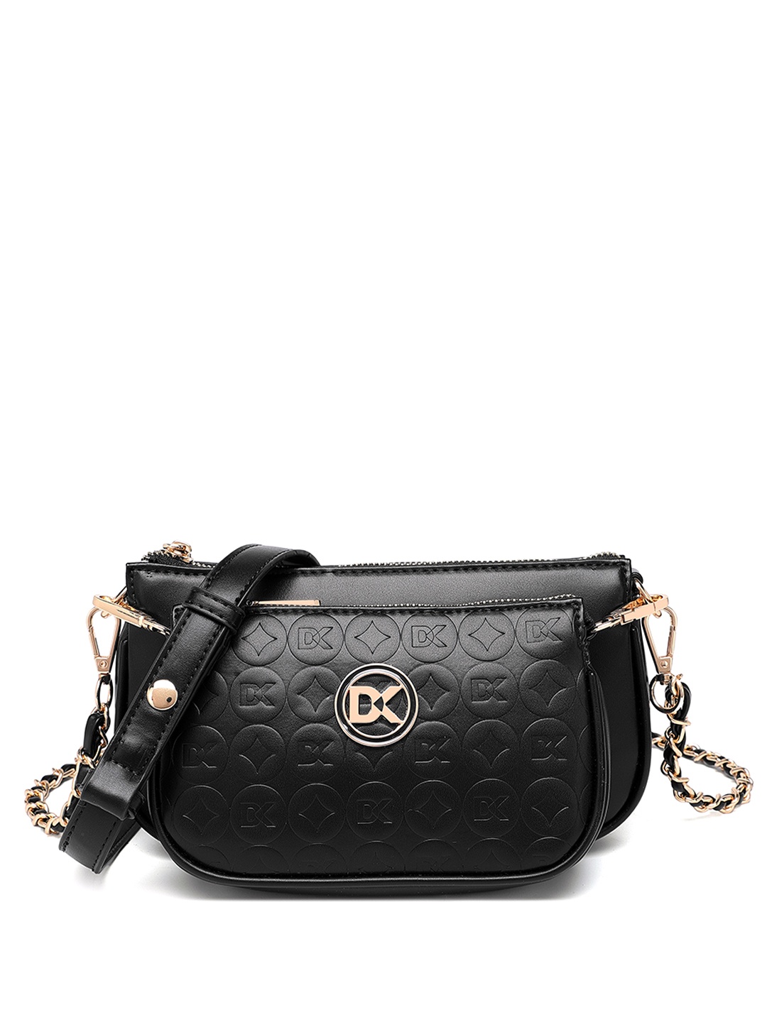 

Diana Korr Textured Swagger Sling Bag, Black