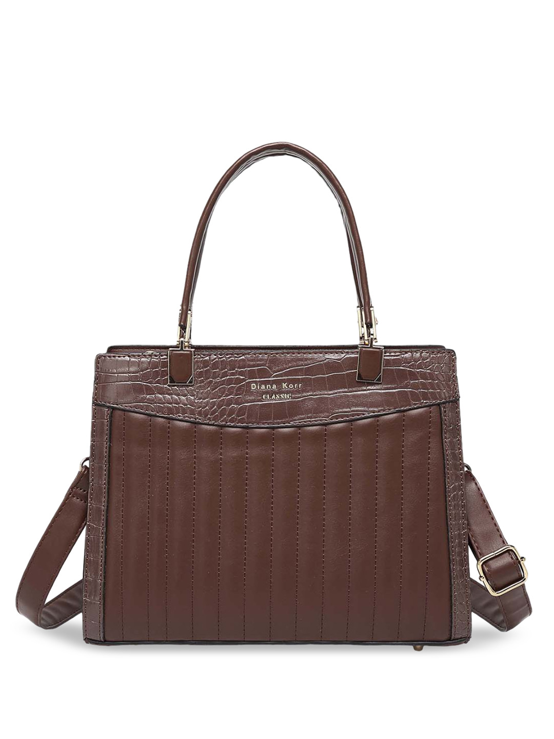 

Diana Korr Textured Structured Handheld Bag, Brown