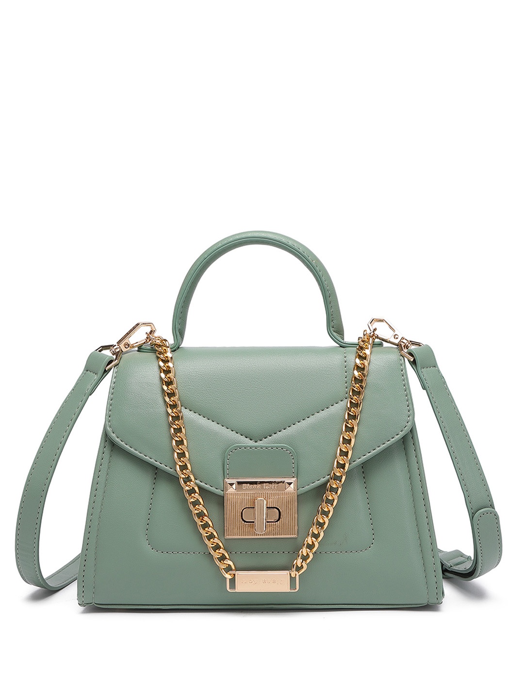 

Diana Korr LUXSAVANE Infinity Textured Structured Handheld Bag, Green