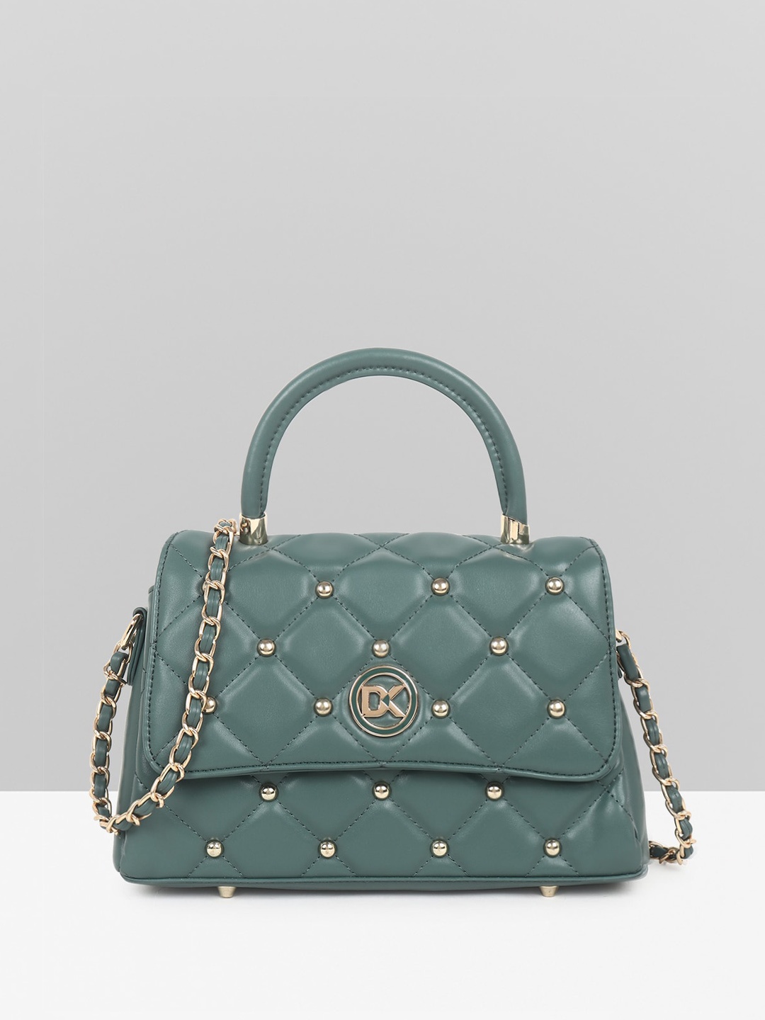 

Diana Korr CLAIRE Emporio Embellished Structured Handheld Bag, Green