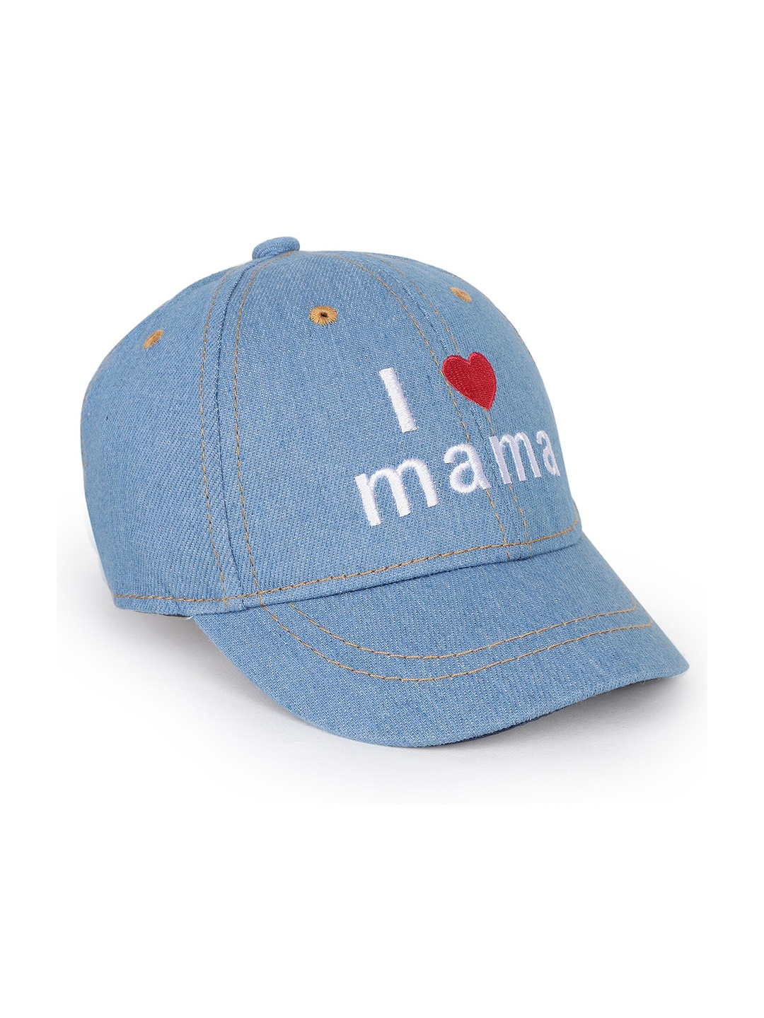 

Zacharias Kids Embroidered Cotton Denim Baseball Cap, Blue