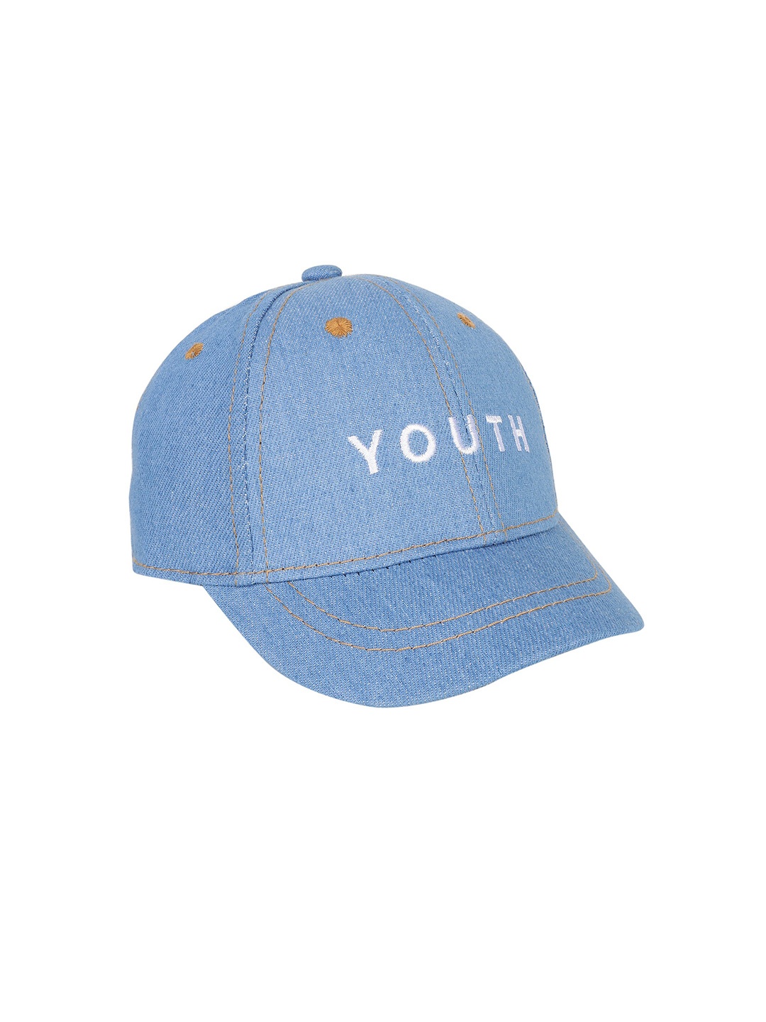 

Zacharias Kids Embroidered Cotton Denim Baseball Cap, Blue
