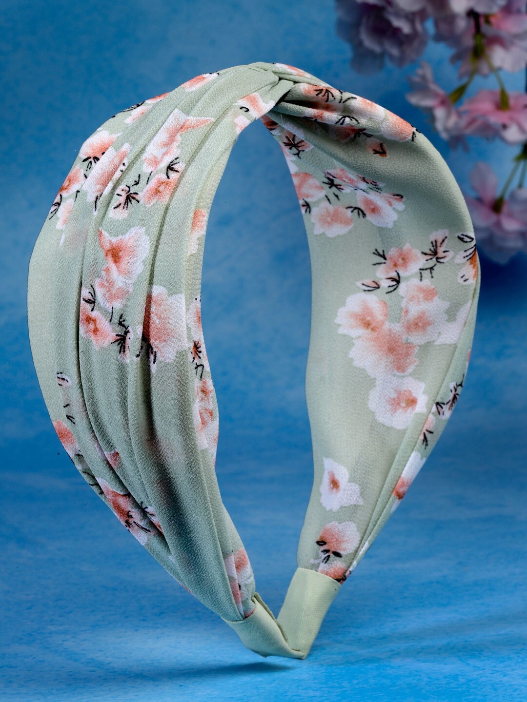

Stoln Girls Floral Printed Hairband, Cream