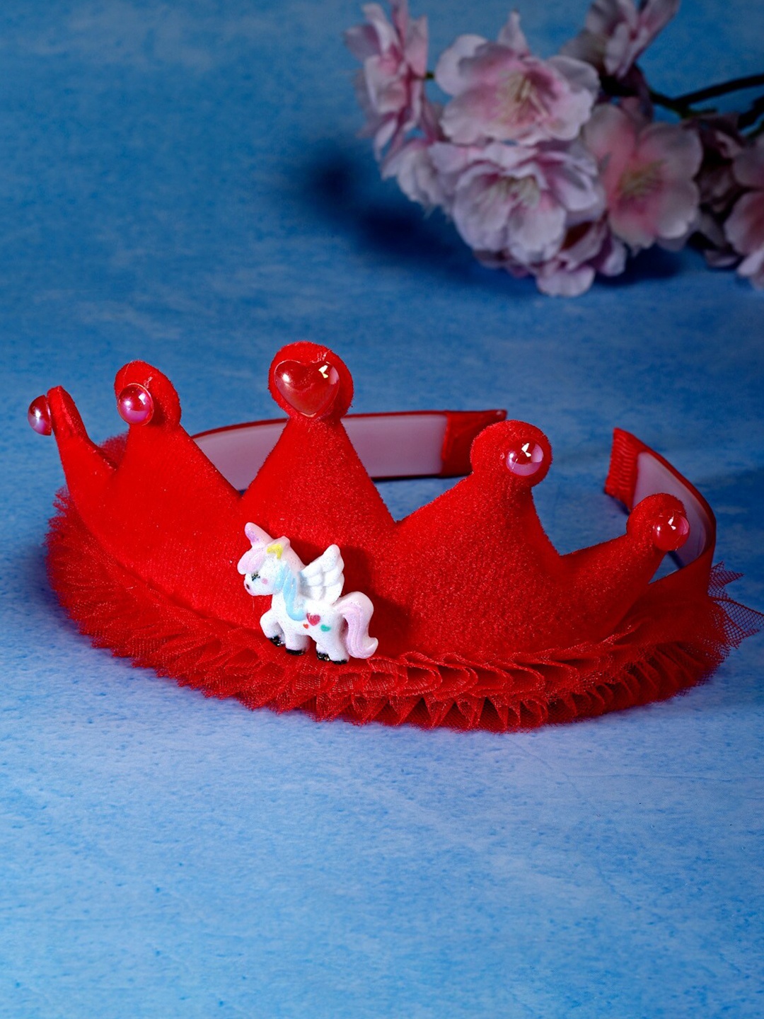 

Stoln Girls Embellished Crown Hairband, Red