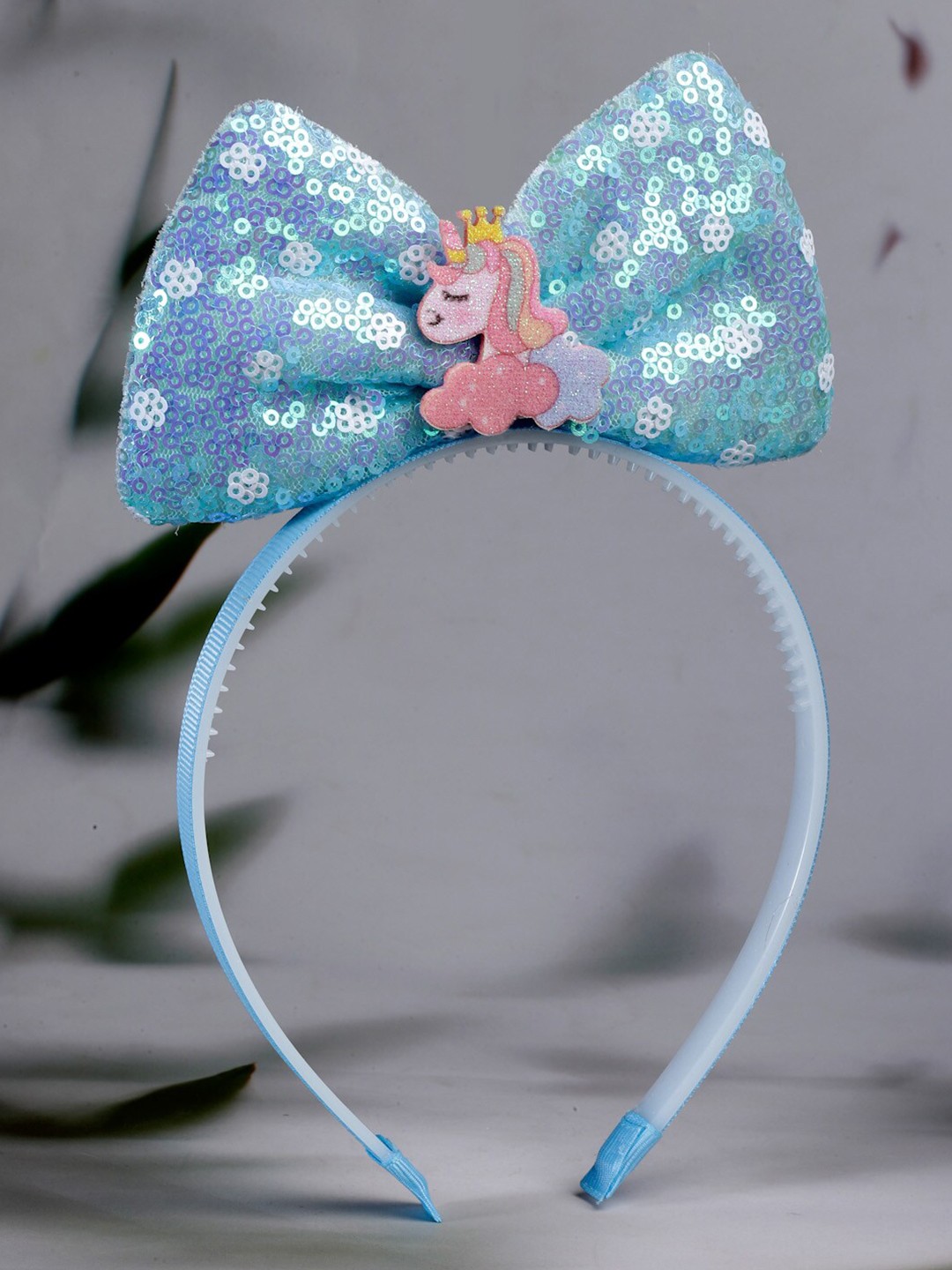 

Stoln Girls Unicorn Bow with Sequin details Hairband, Blue