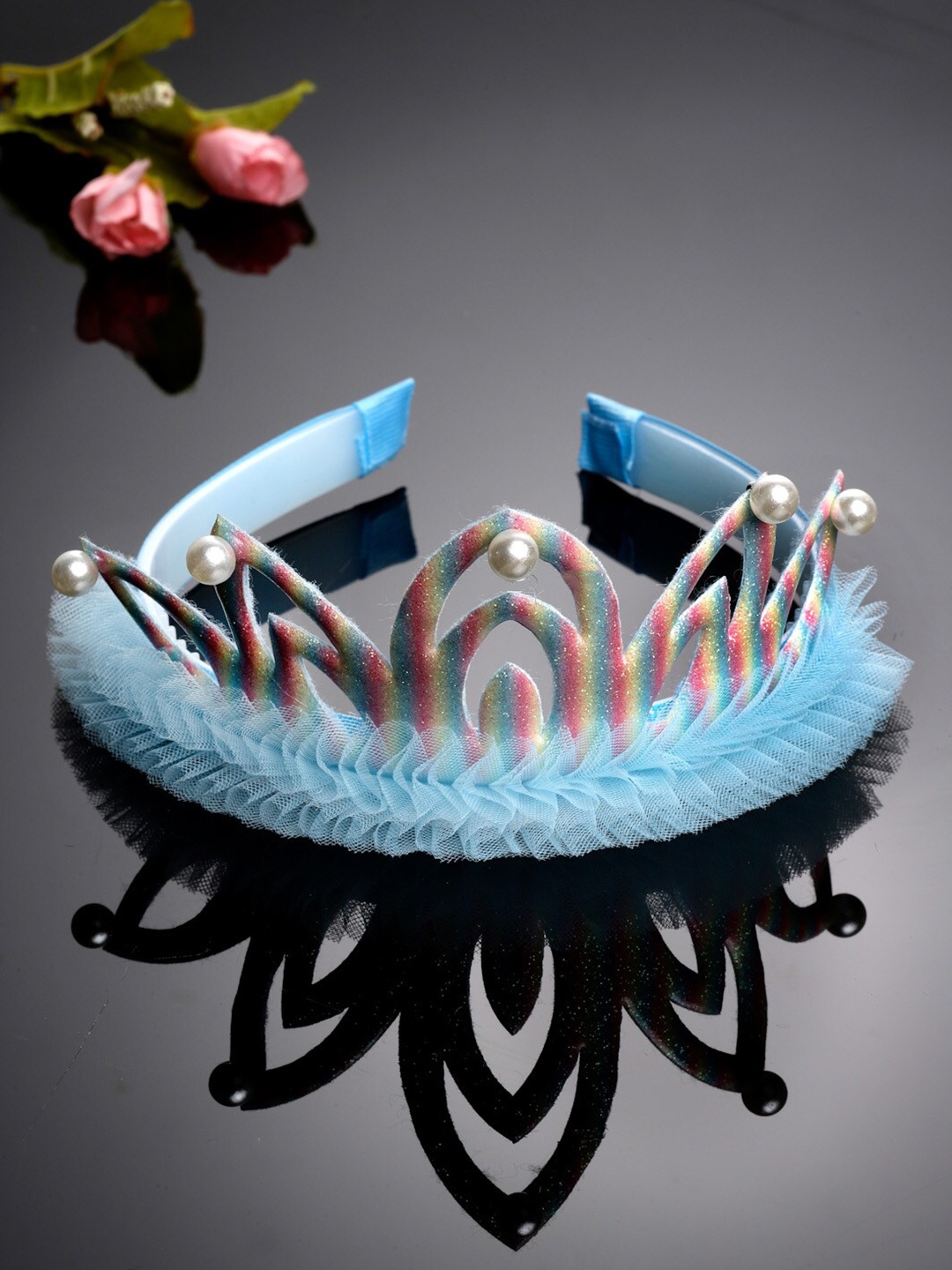 

Stoln Girls Crown with Pearl Hairband, Blue