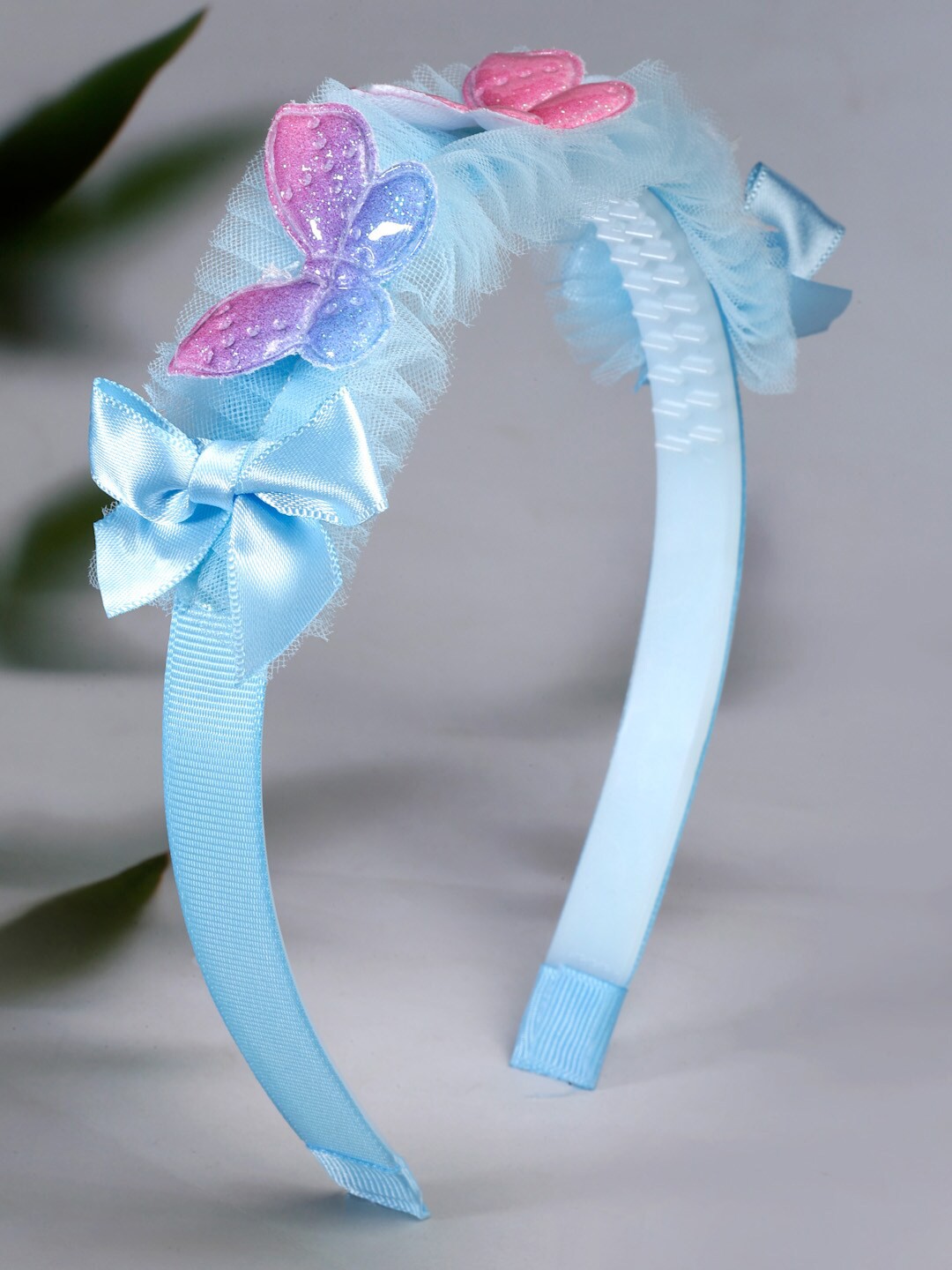

Stoln Girls Butterfly with Net Details Hairband, Blue
