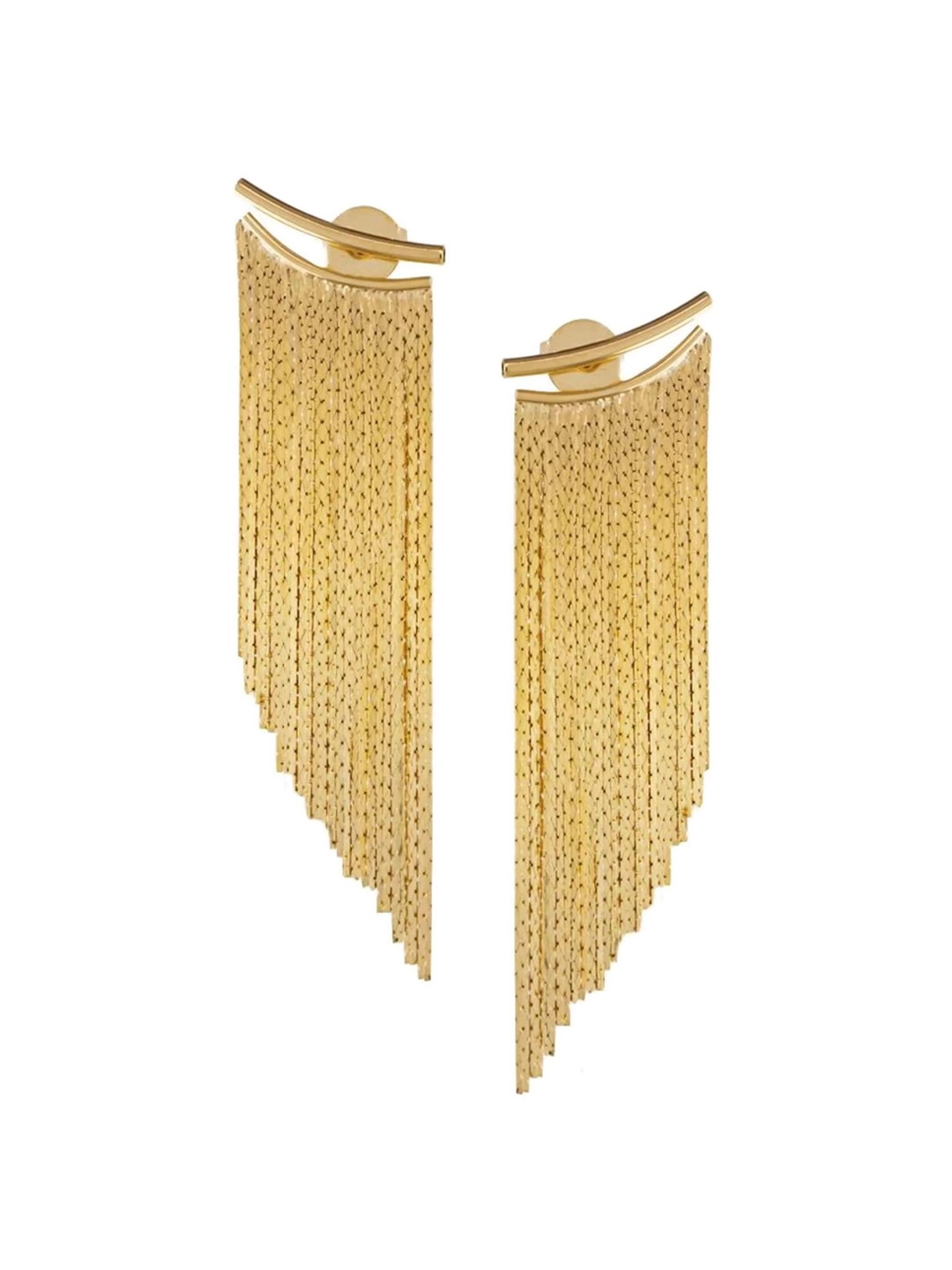 

Dulcett Crescent Shaped Drop Earrings, Gold