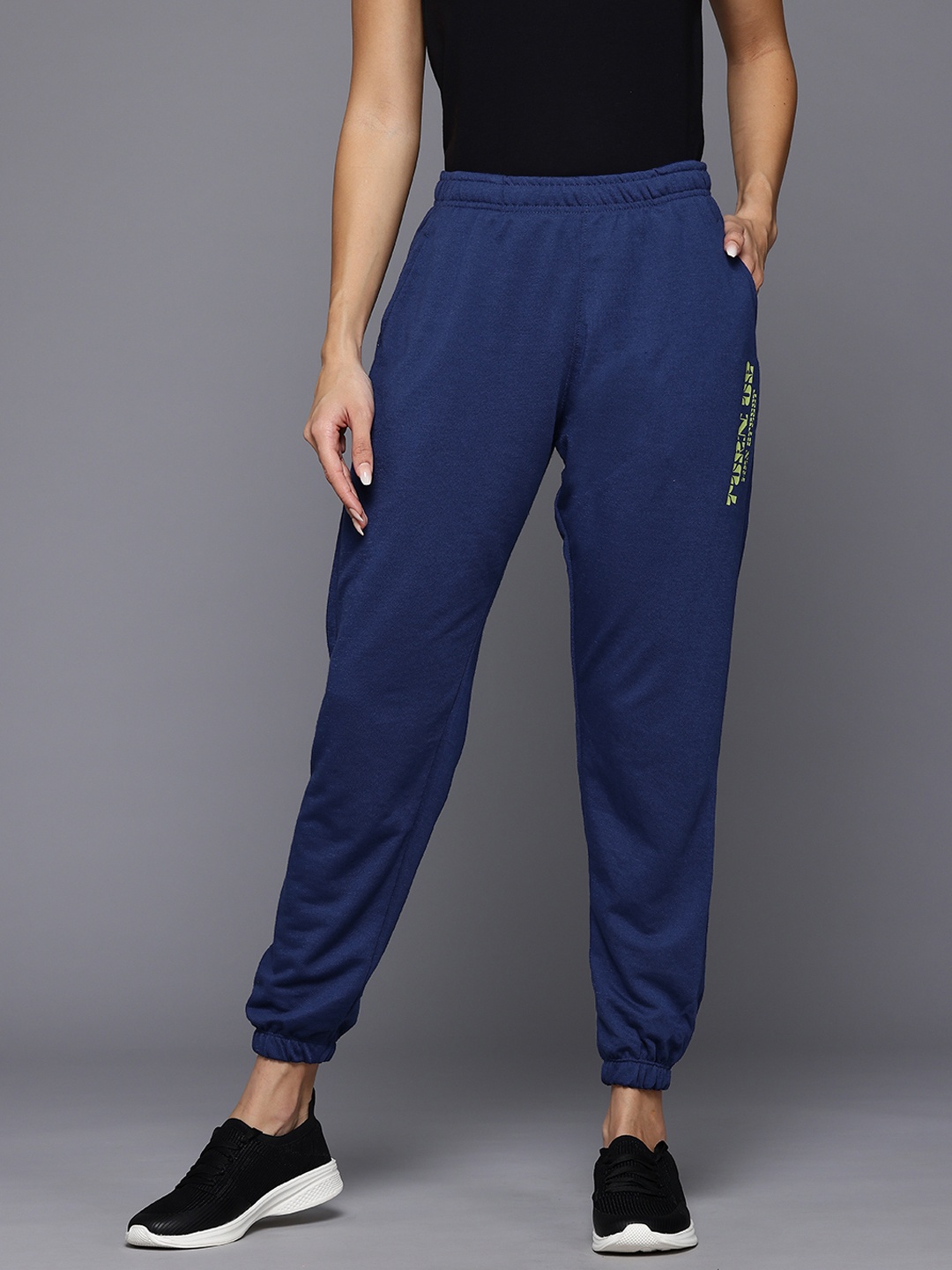

HRX by Hrithik Roshan Women Lifestyle Joggers, Navy blue