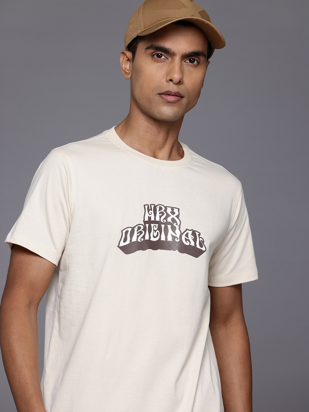 

HRX by Hrithik Roshan Typography Print Lifestyle T-shirt, Off white