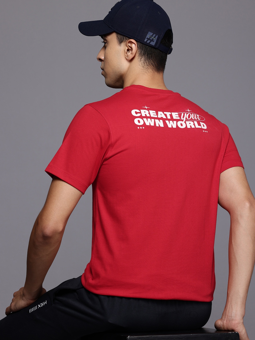 

HRX by Hrithik Roshan Printed Regular Fit T-shirt, Red