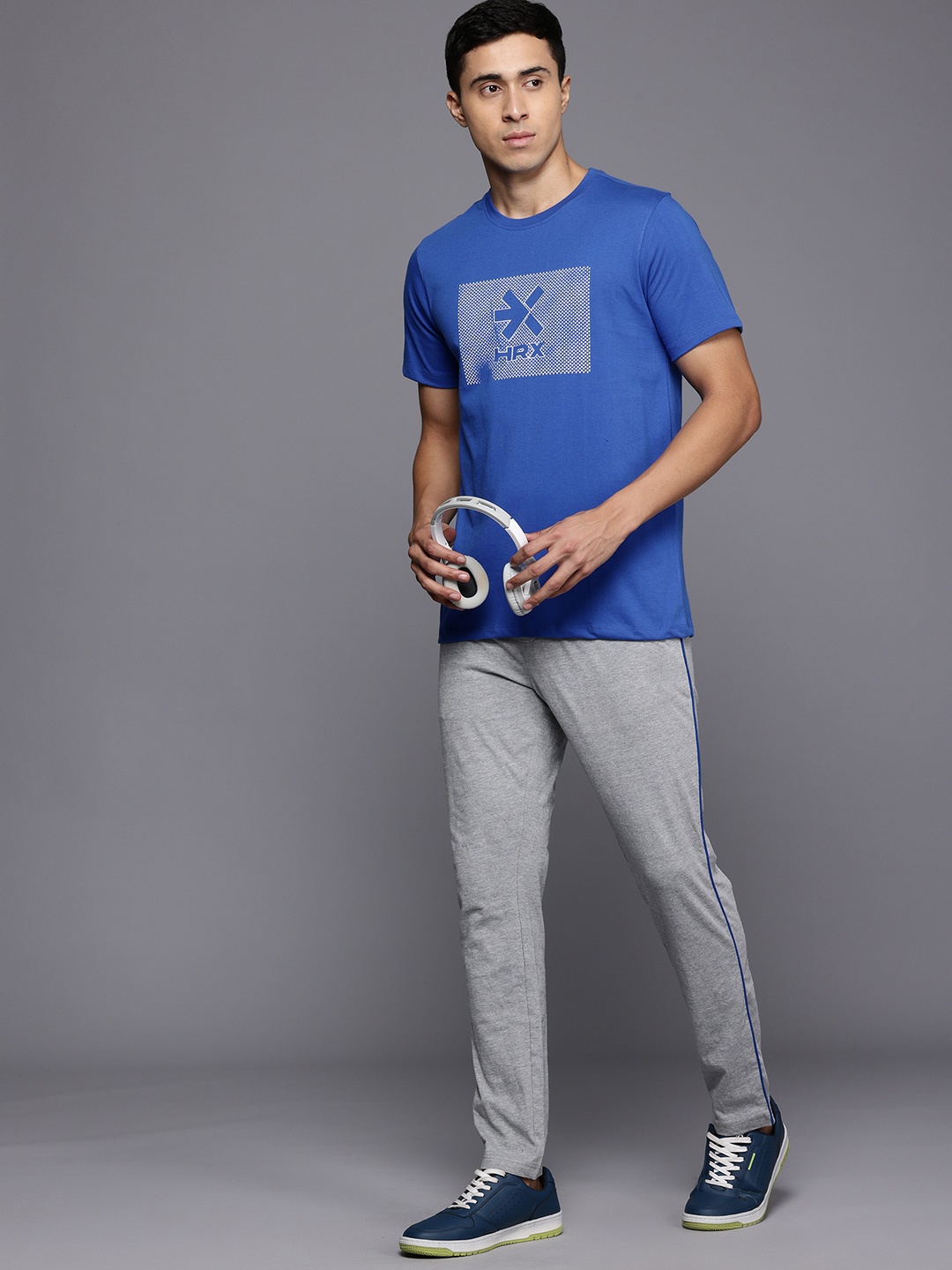 

HRX by Hrithik Roshan Printed Regular Fit T-shirt, Blue