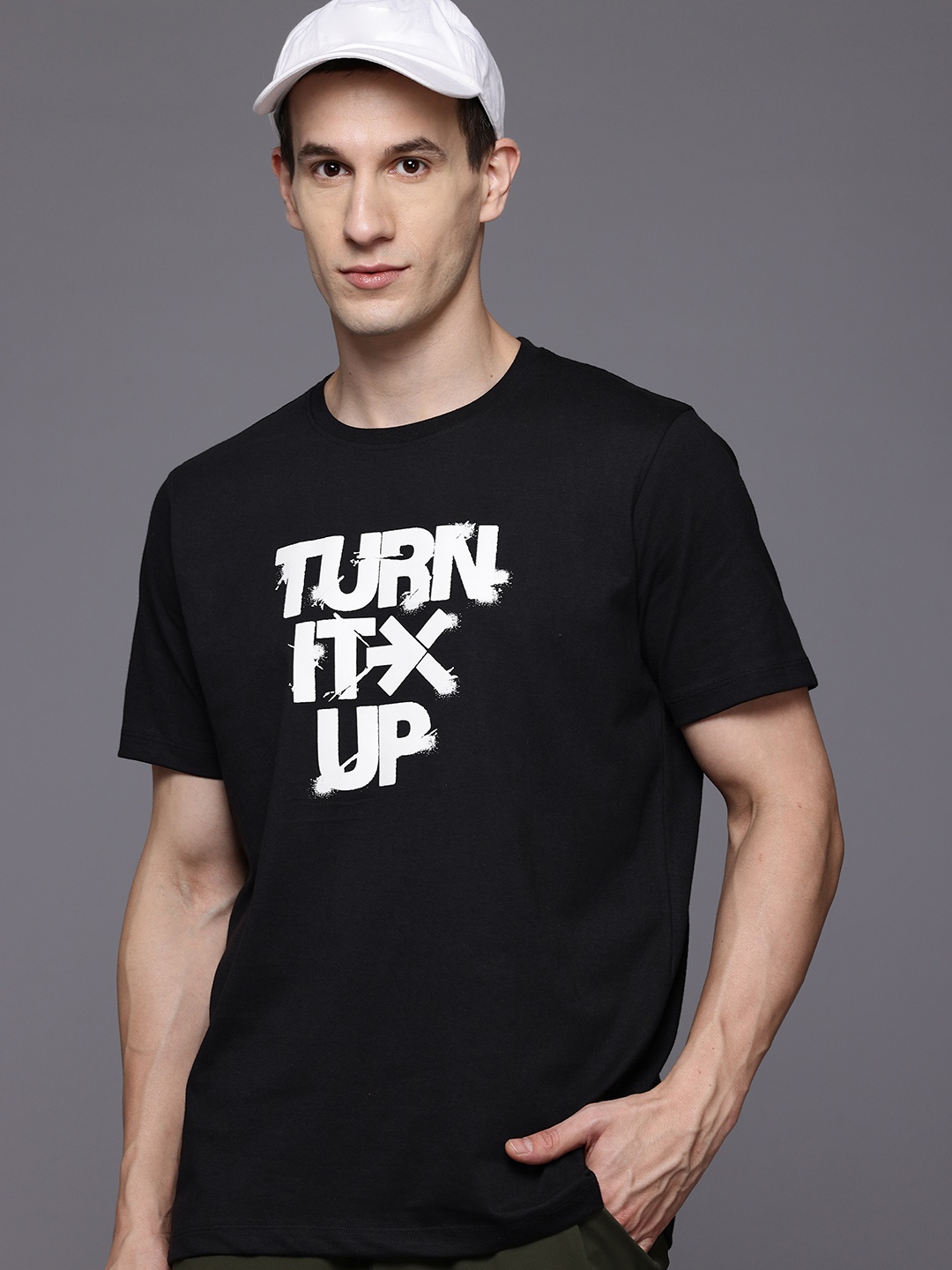 

HRX by Hrithik Roshan Printed Lifestyle T-shirt, Black