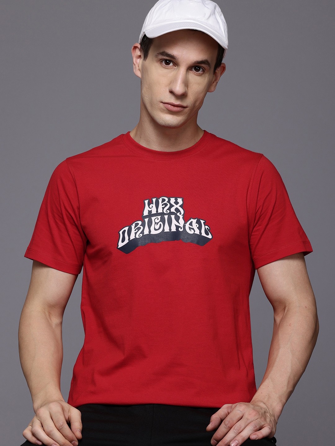 

HRX by Hrithik Roshan Printed Lifestyle T-shirt, Red