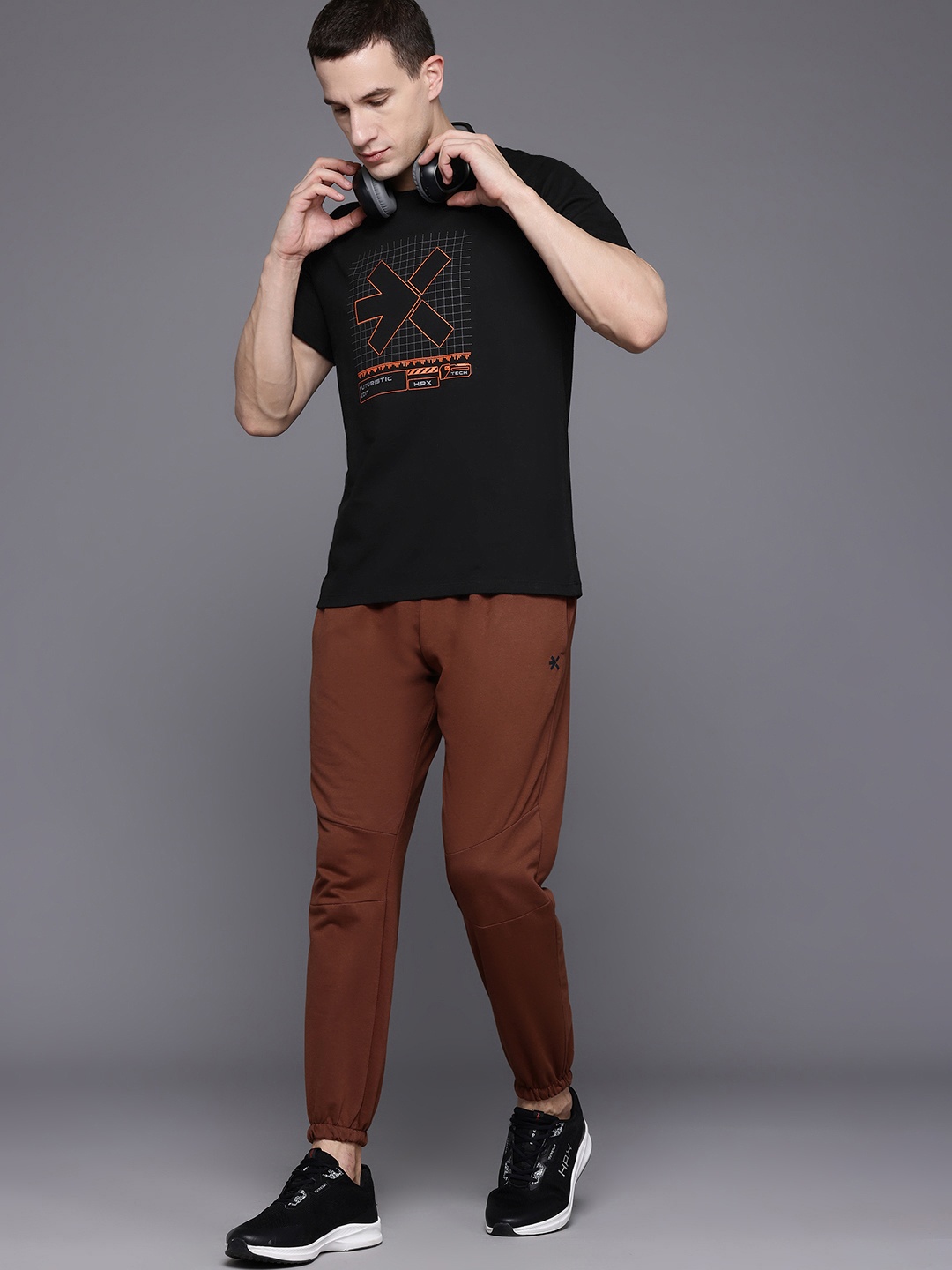 

HRX by Hrithik Roshan Printed Lifestyle T-shirt, Black