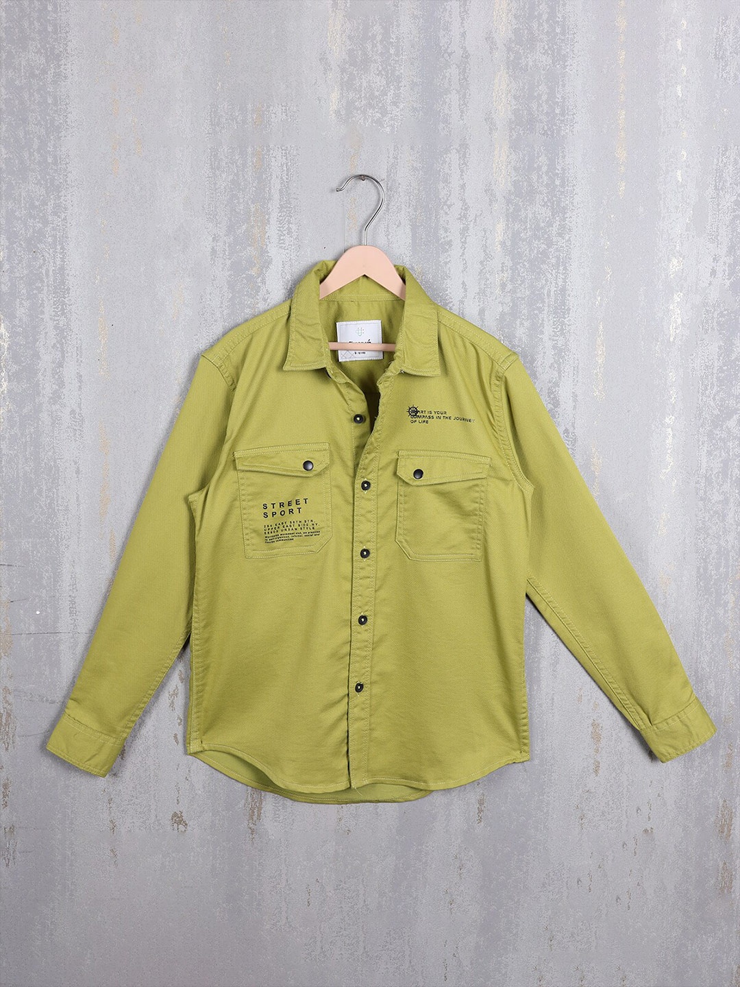 

Albion Boys Pure Cotton Casual Shirt, Green