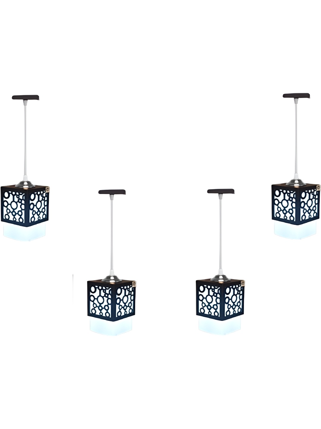 

Whiteray Black & White 4 Pieces Textured Wooden Contemporary Ceiling Lamp