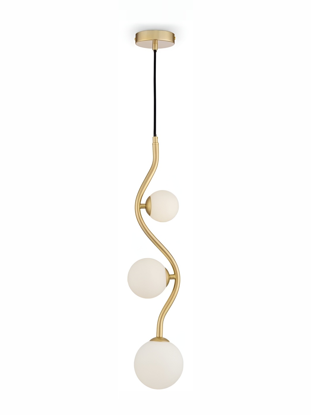 

Whiteray Gold-Toned & White Quirky Ceiling Lamp