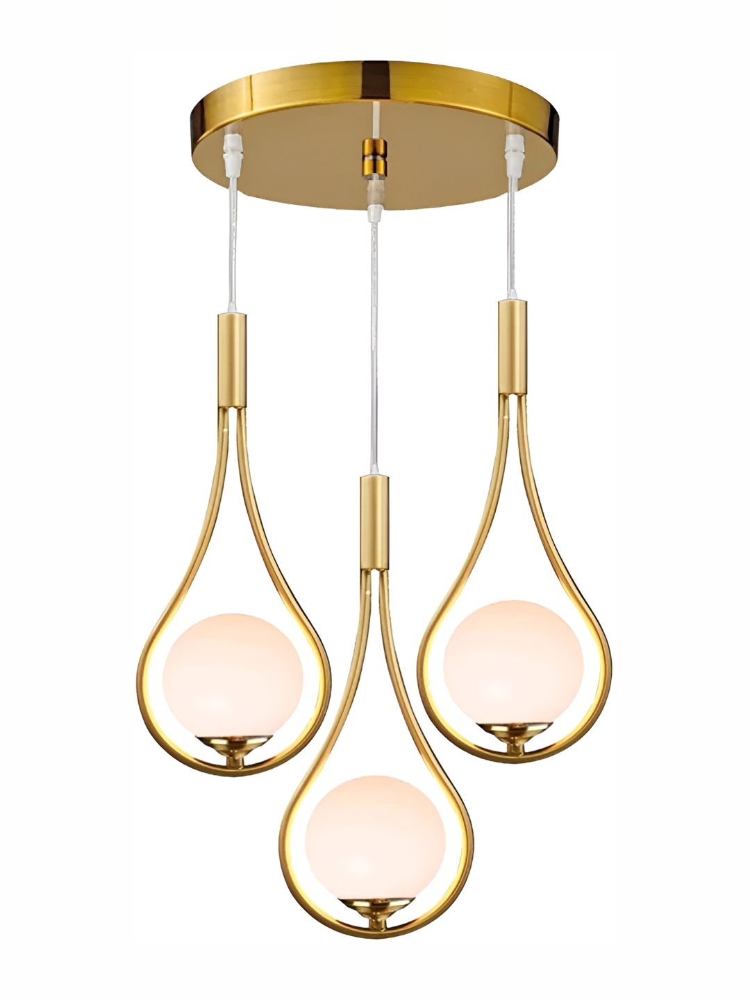 

Whiteray Gold-Toned & Pink Cylinder Contemporary Ceiling Lamp