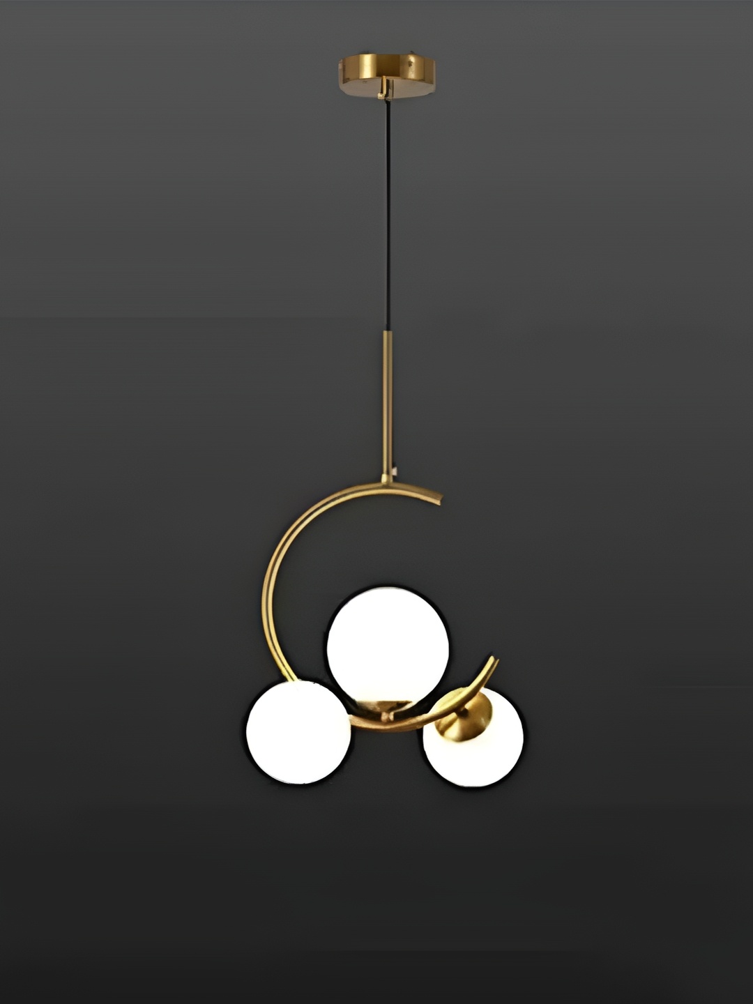 

Whiteray Gold-Toned & White Contemporary Ceiling Lamp