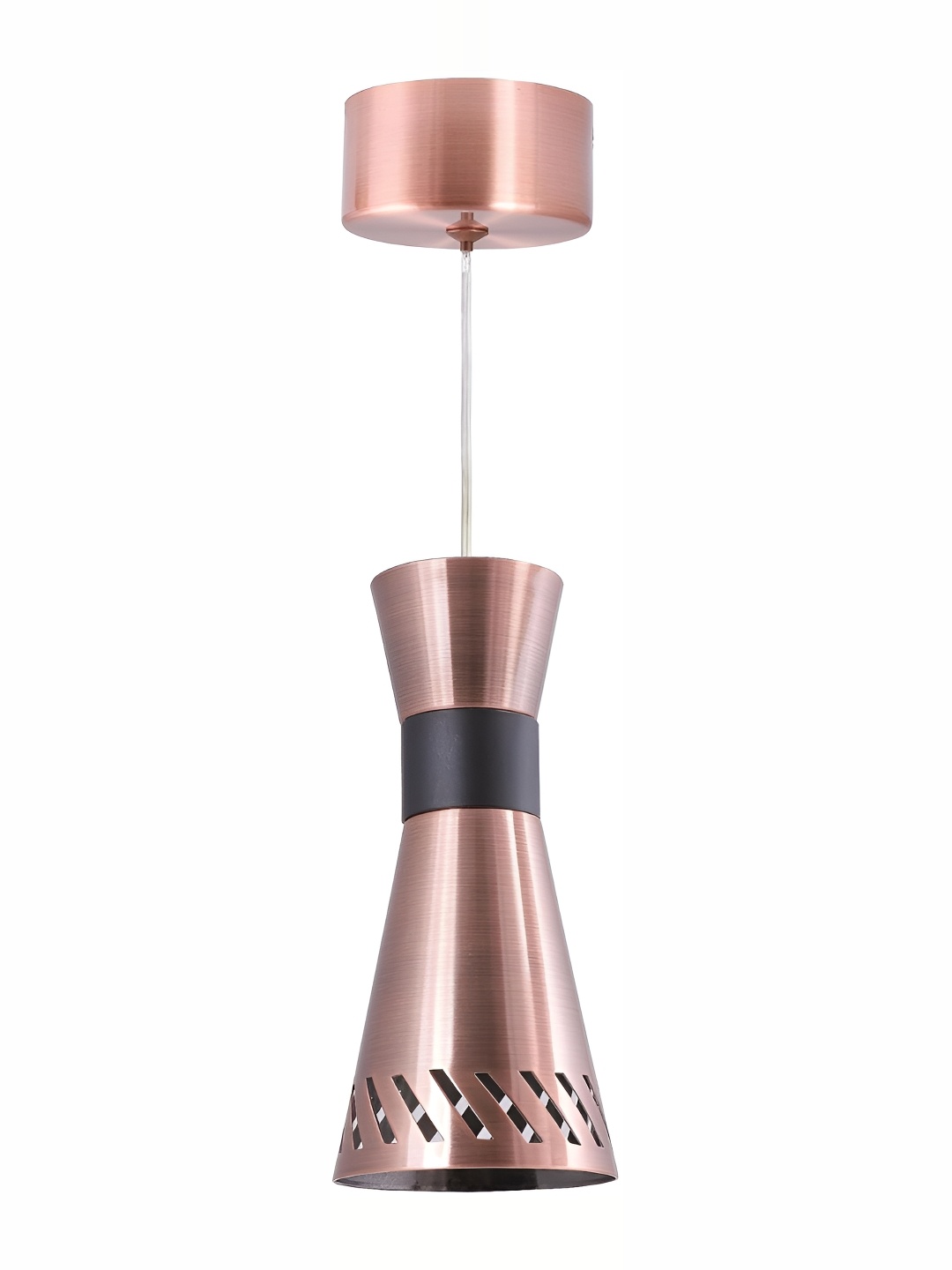 

Whiteray Copper-Toned & Black Textured Aluminium Contemporary Ceiling Lamp