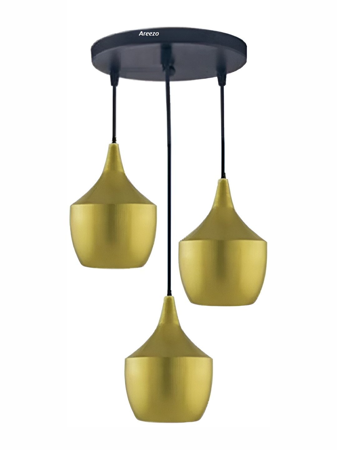

Whiteray Gold-Toned & Black Abstract Shaped Metal Contemporary Ceiling Lamp