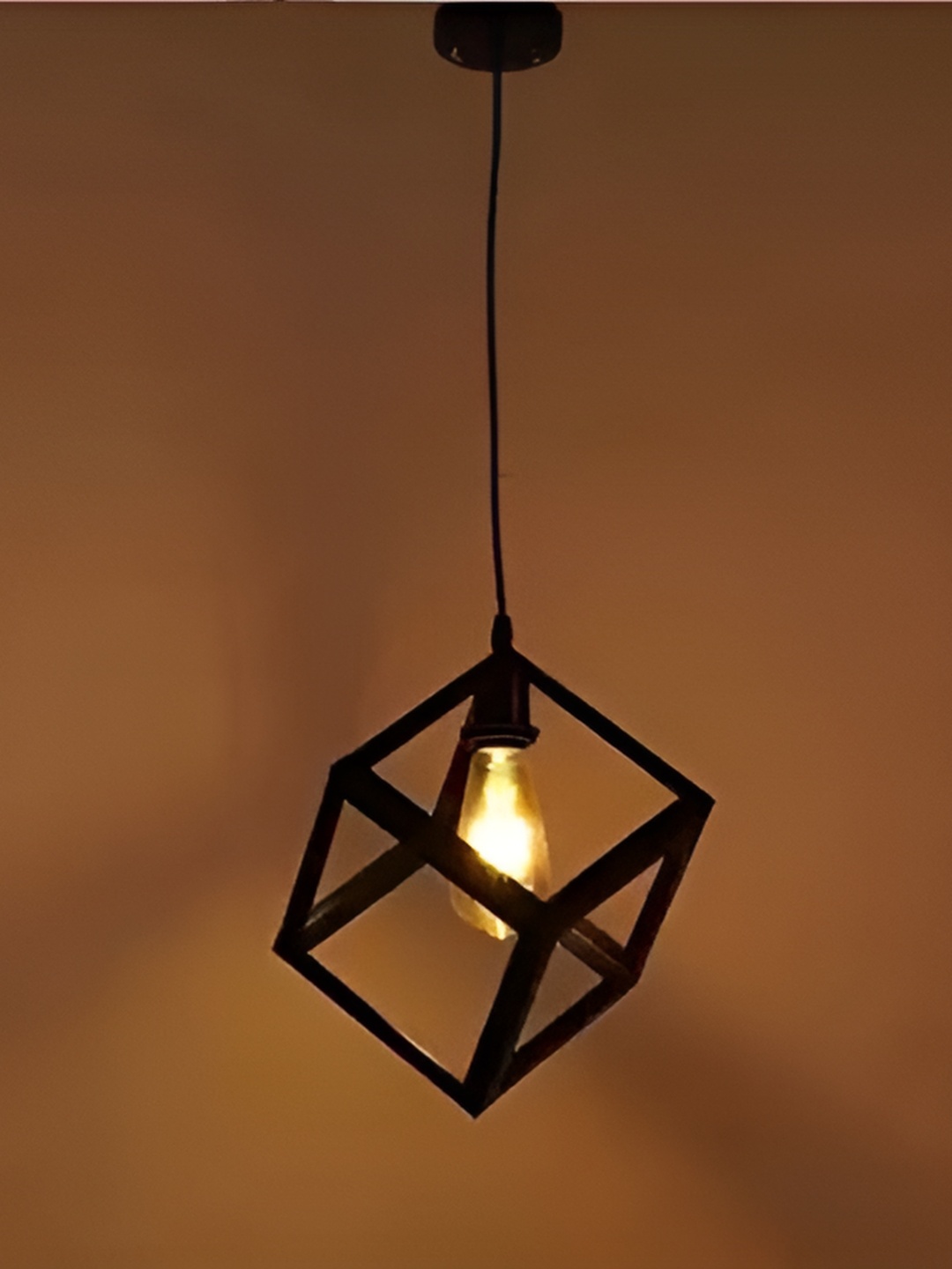 

Whiteray Black Textured Contemporary Abstract Ceiling Lamp