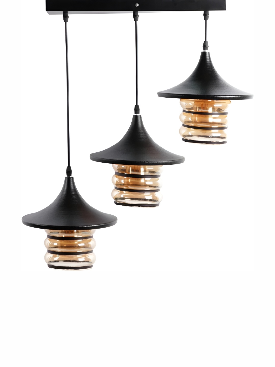 

Whiteray Black Metal Textured Contemporary Ceiling Lamp