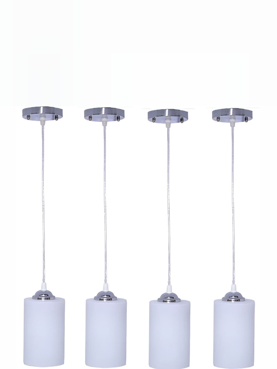 

Whiteray White & Silver Toned Cylinder Ceiling Lamp