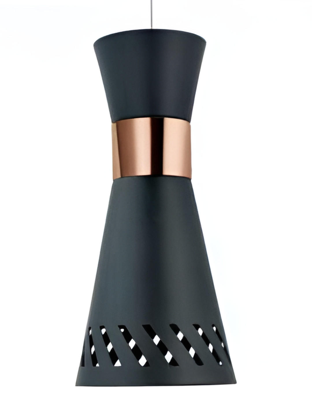 

Whiteray Black & White Textured Aluminium Quirky Ceiling Lamp