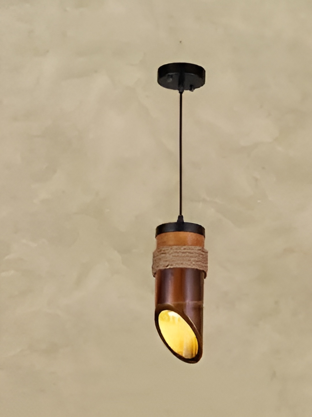

Whiteray Brown Wooden Abstract Shaped Quirky Ceiling Lamp