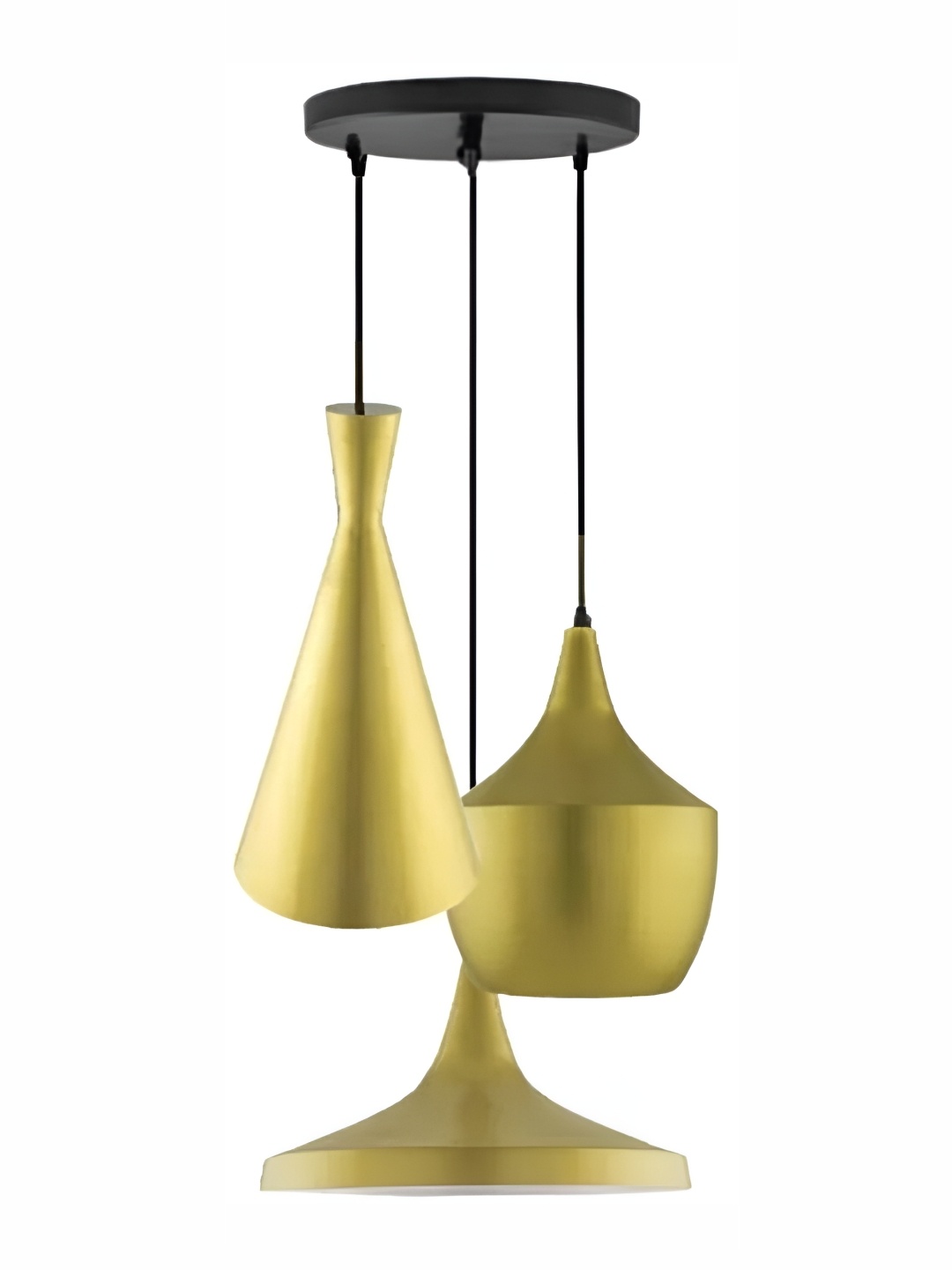 

Whiteray Gold-Toned Contemporary Abstract Shaped Ceiling Lamp