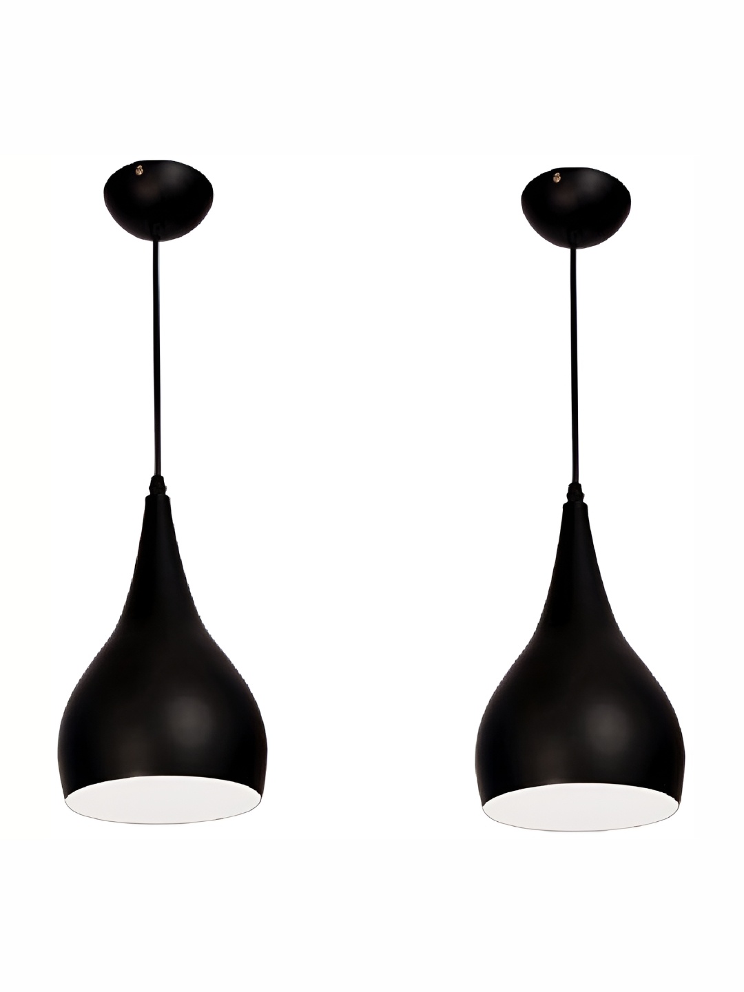 

Whiteray Black 2 Pieces Metal Contemporary Ceiling Lamps