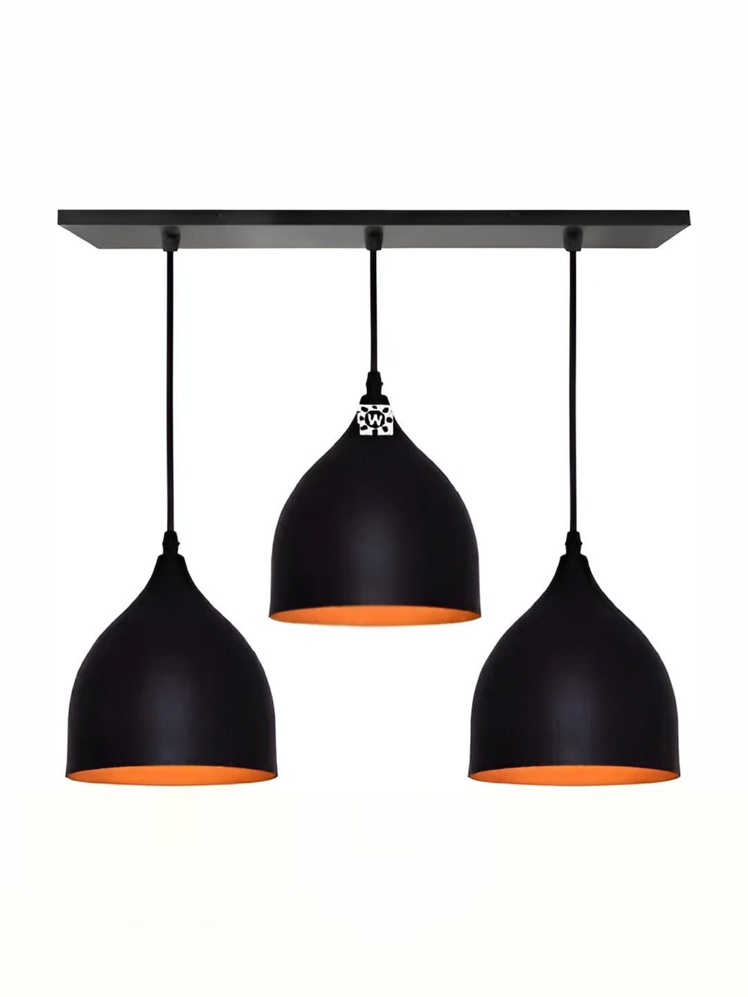 

Whiteray Black & Orange Aluminium Spherical Shaped Contemporary Ceiling Lamp