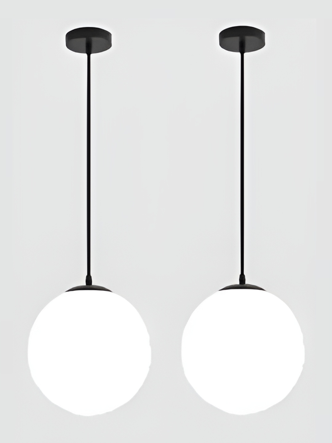 

Whiteray Black & White 2 Pieces Glass Contemporary Ceiling Lamp