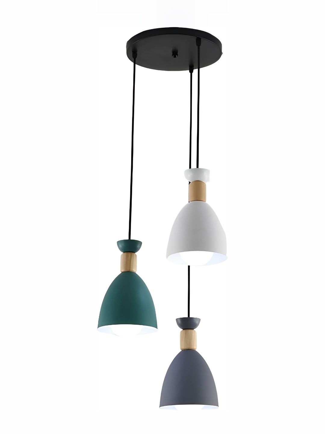 

Whiteray Green & Grey Textured Abstract Shaped Metal Contemporary Ceiling Lamp