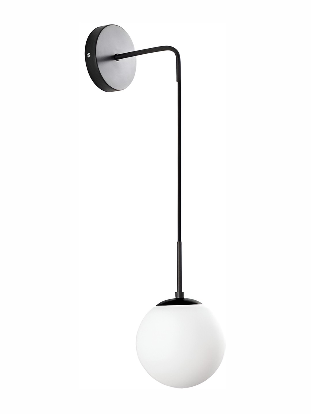 

Whiteray Black & White Metal Contemporary Spherical Shaped Wall Lamp