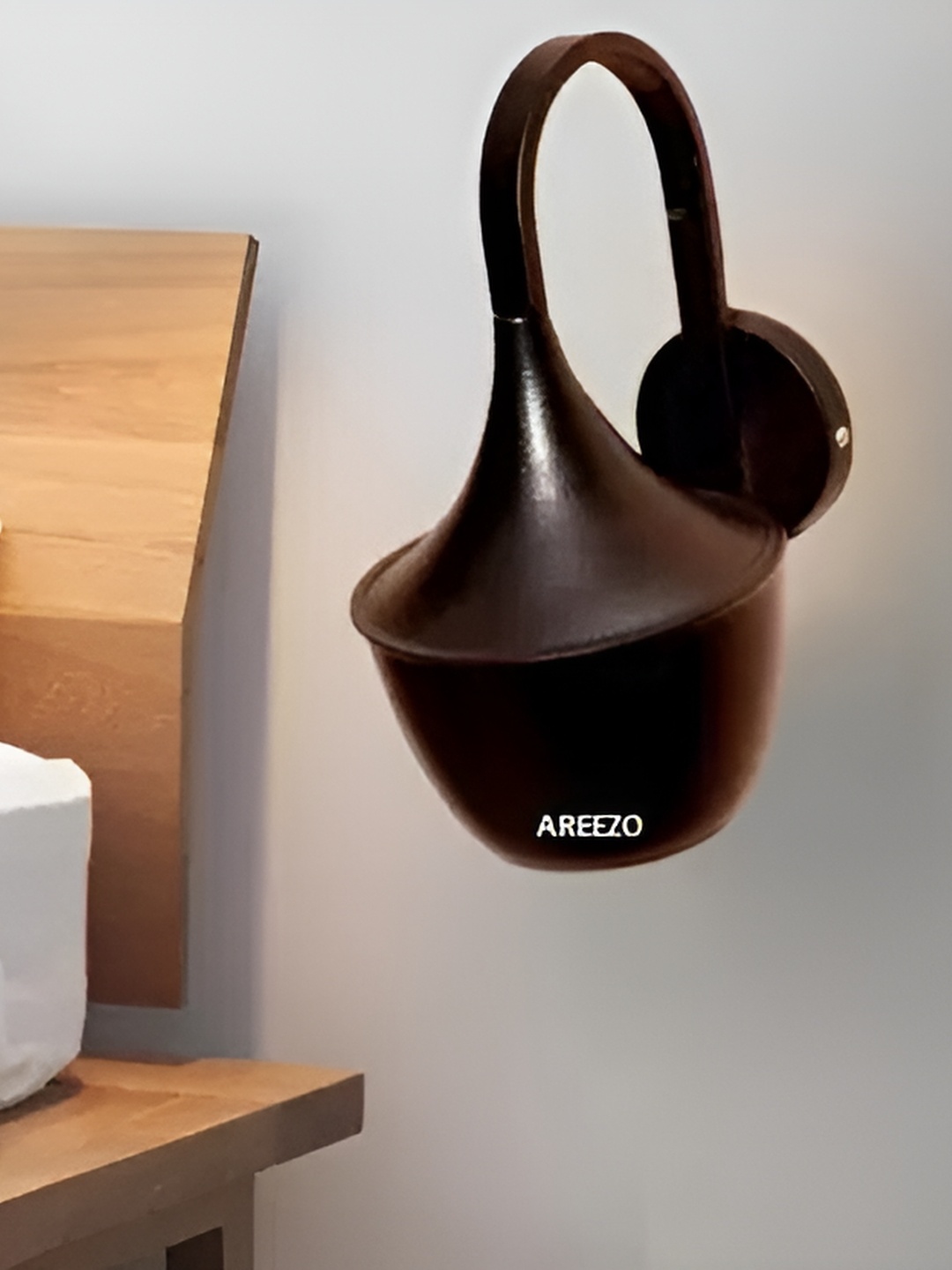 

Whiteray Black Textured Aluminium Contemporary Abstract Shaped Shaped Wall Lamp