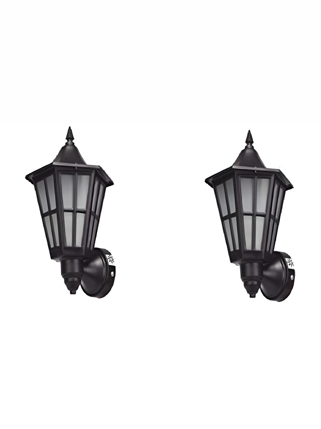 

Whiteray Black 2 Pcs Textured Metal Contemporary Abstract Shaped Shaped Wall Lamp