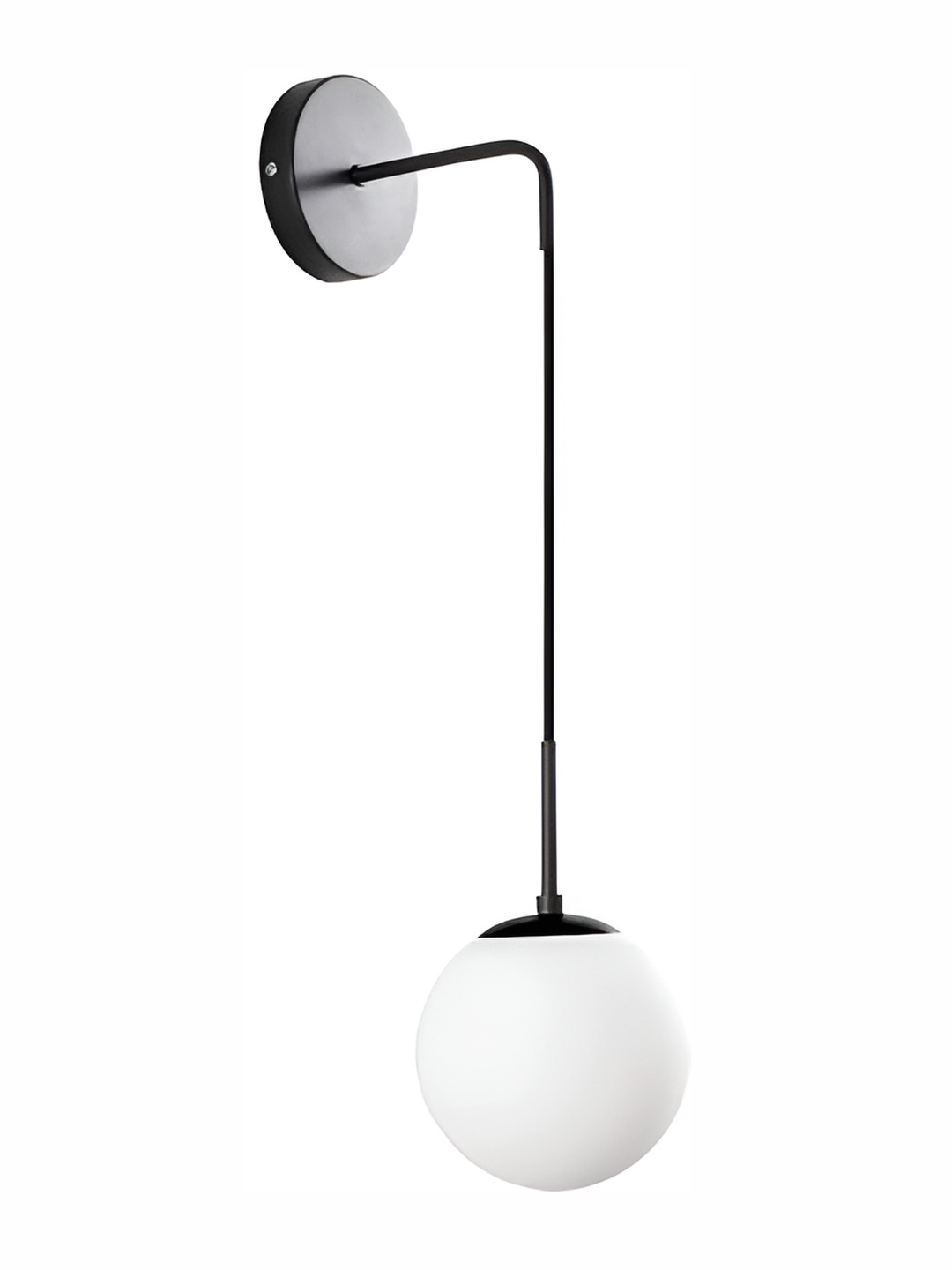 

Whiteray Black & White Metal Quirky Spherical Shaped Wall Lamp