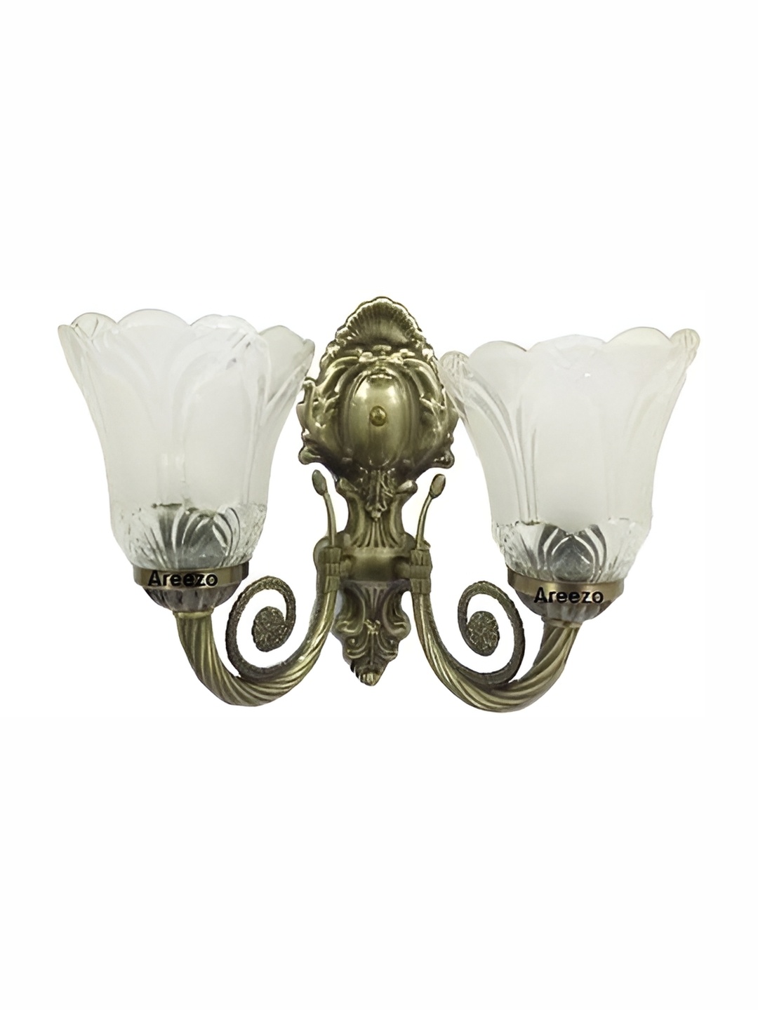 

Whiteray Gold-Toned & White Metal Quirky Wall Lamp