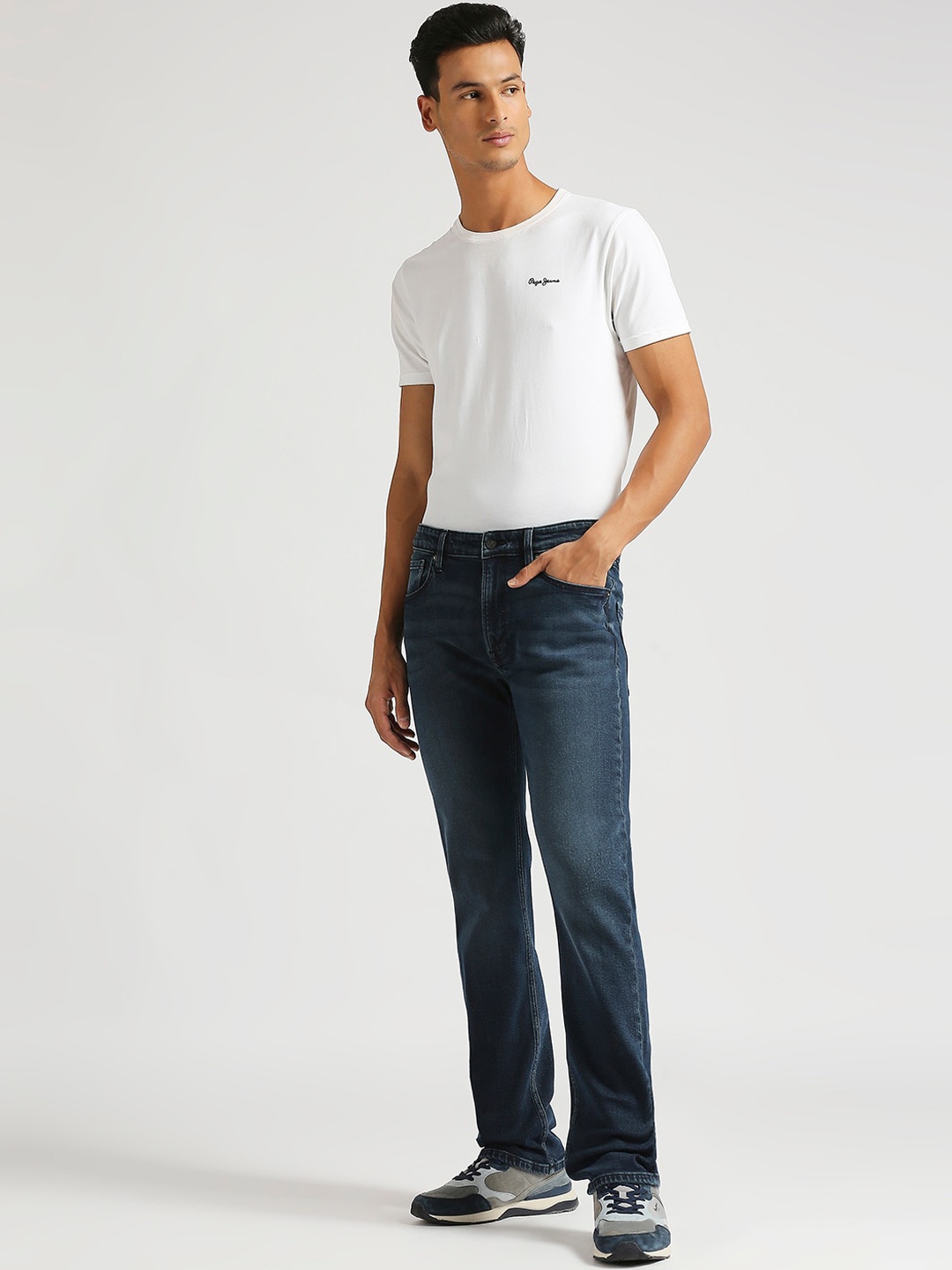 

Pepe Jeans Men Holborne Clean Look Light Fade Stretchable Jeans, Blue