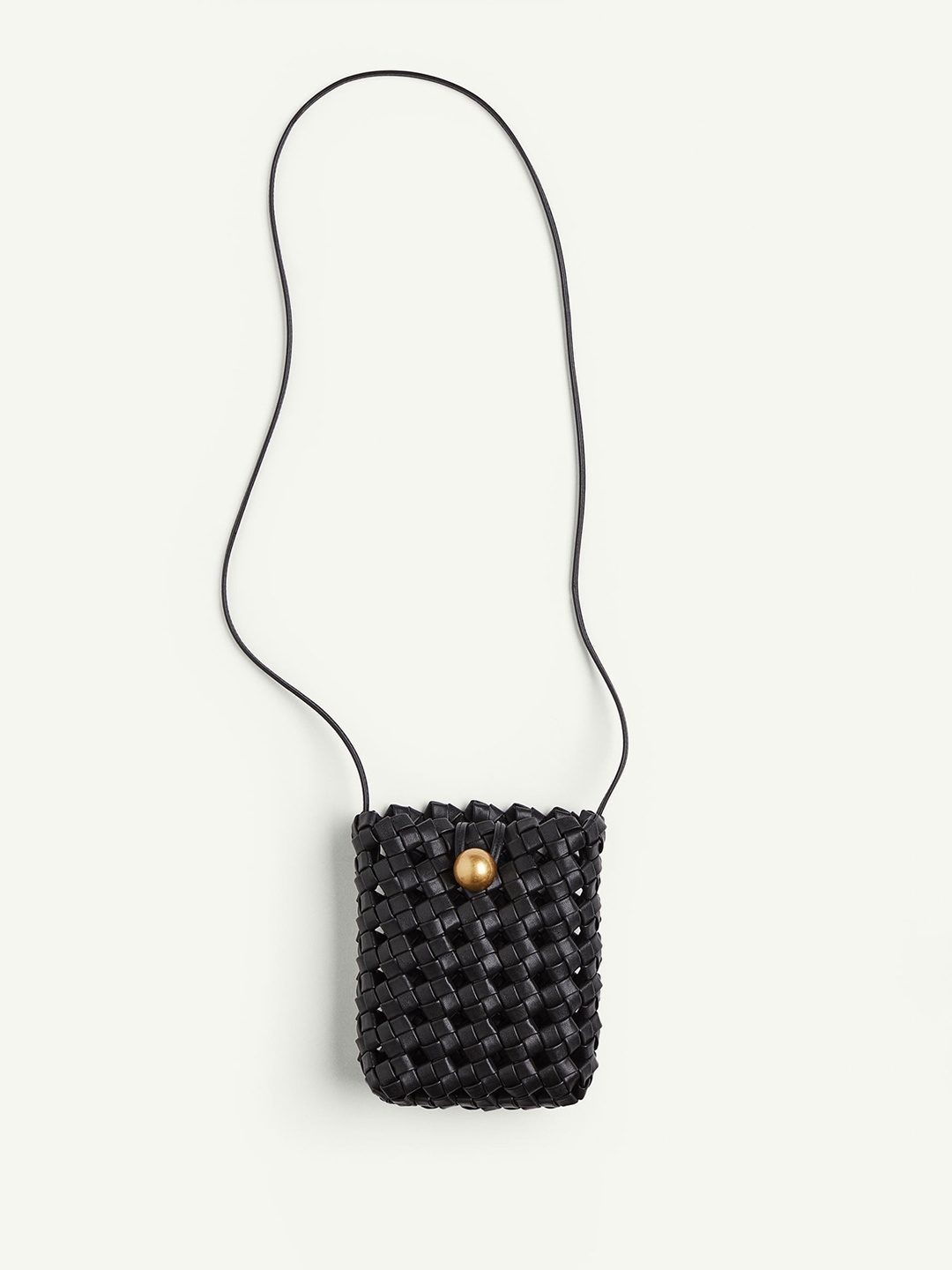 

H&M Braided Phone Bag, Black