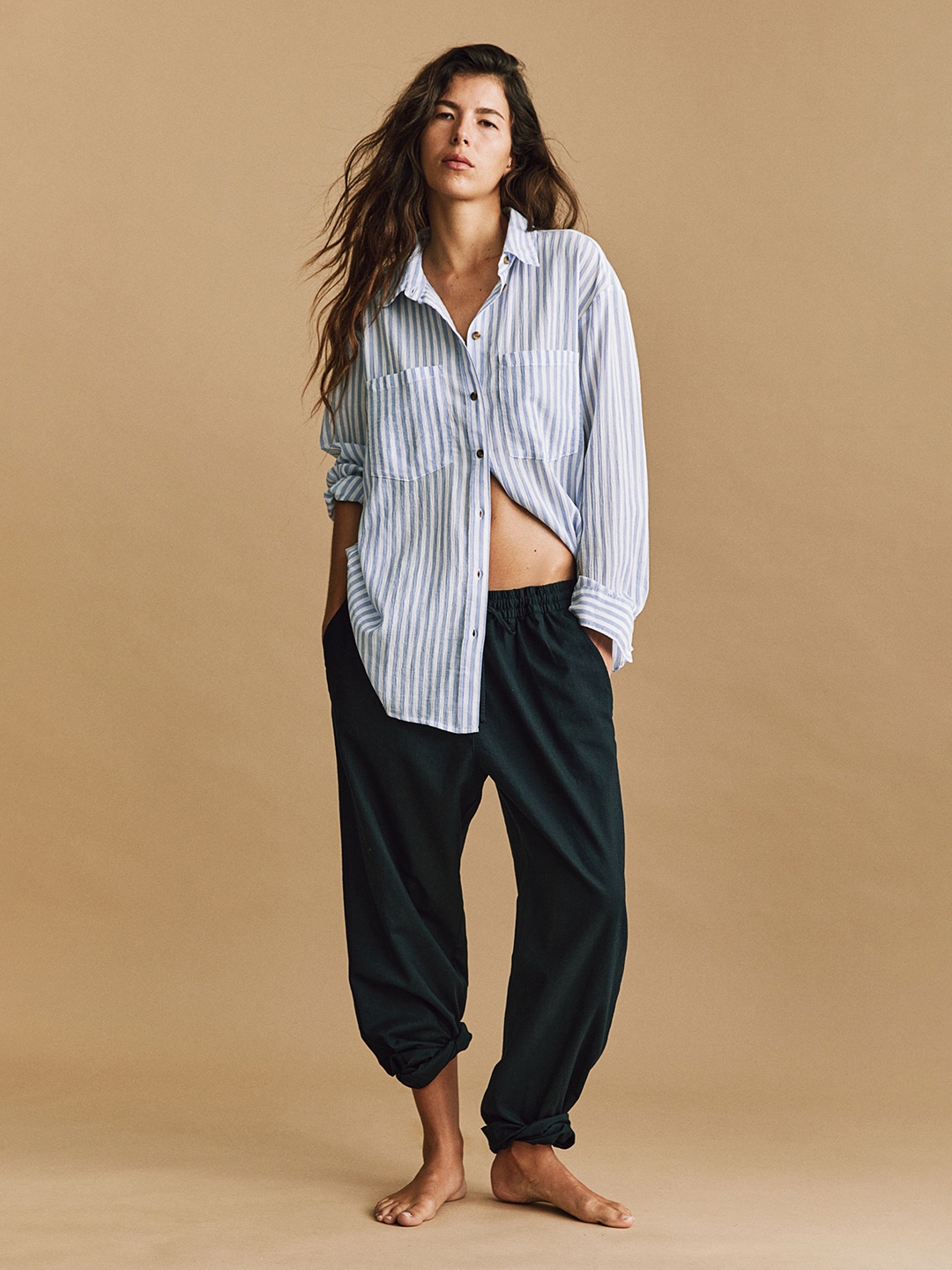 

H&M Cotton Shirt, Blue