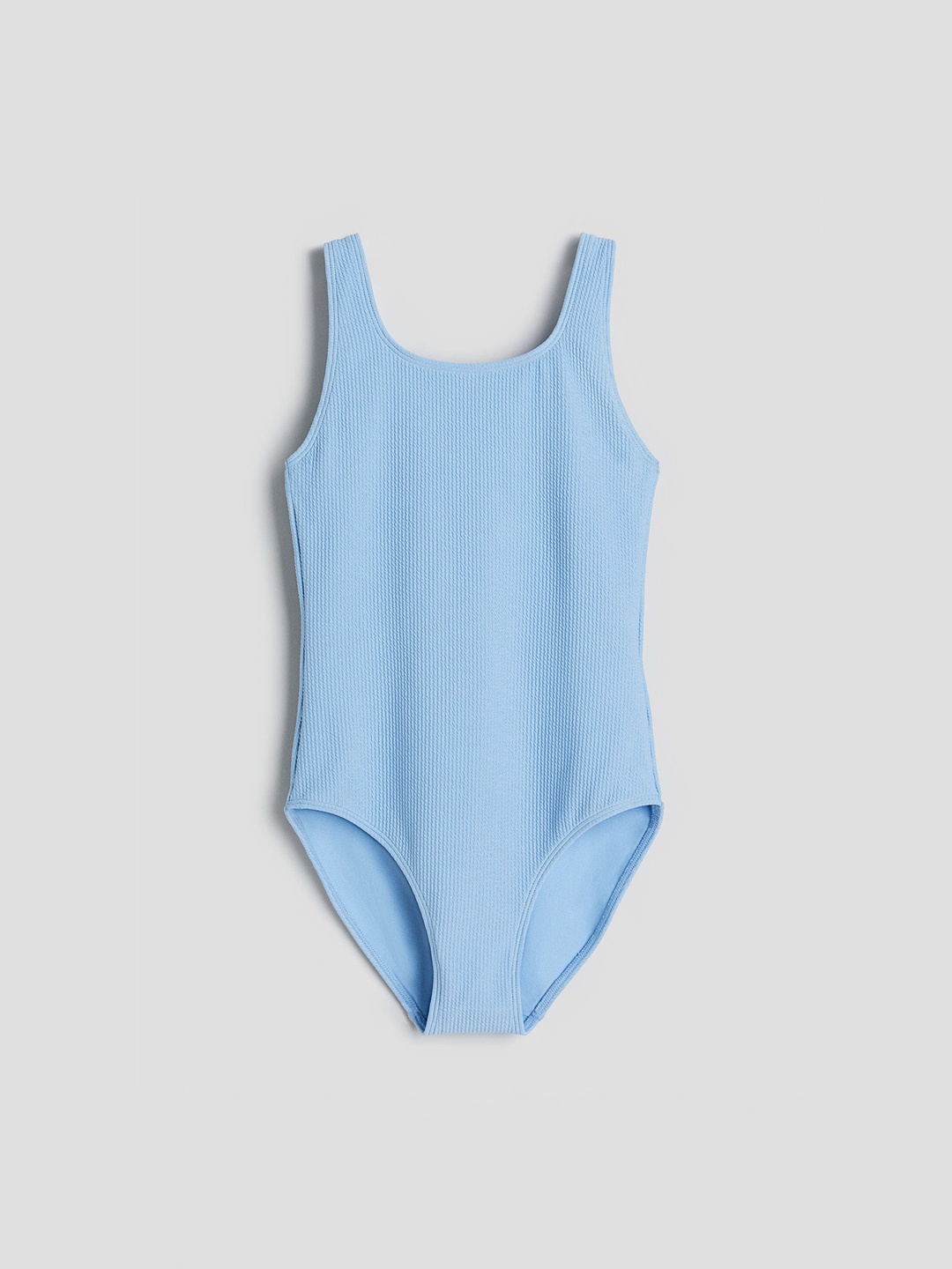 

H&M Girls Ribbed Swimsuit, Blue